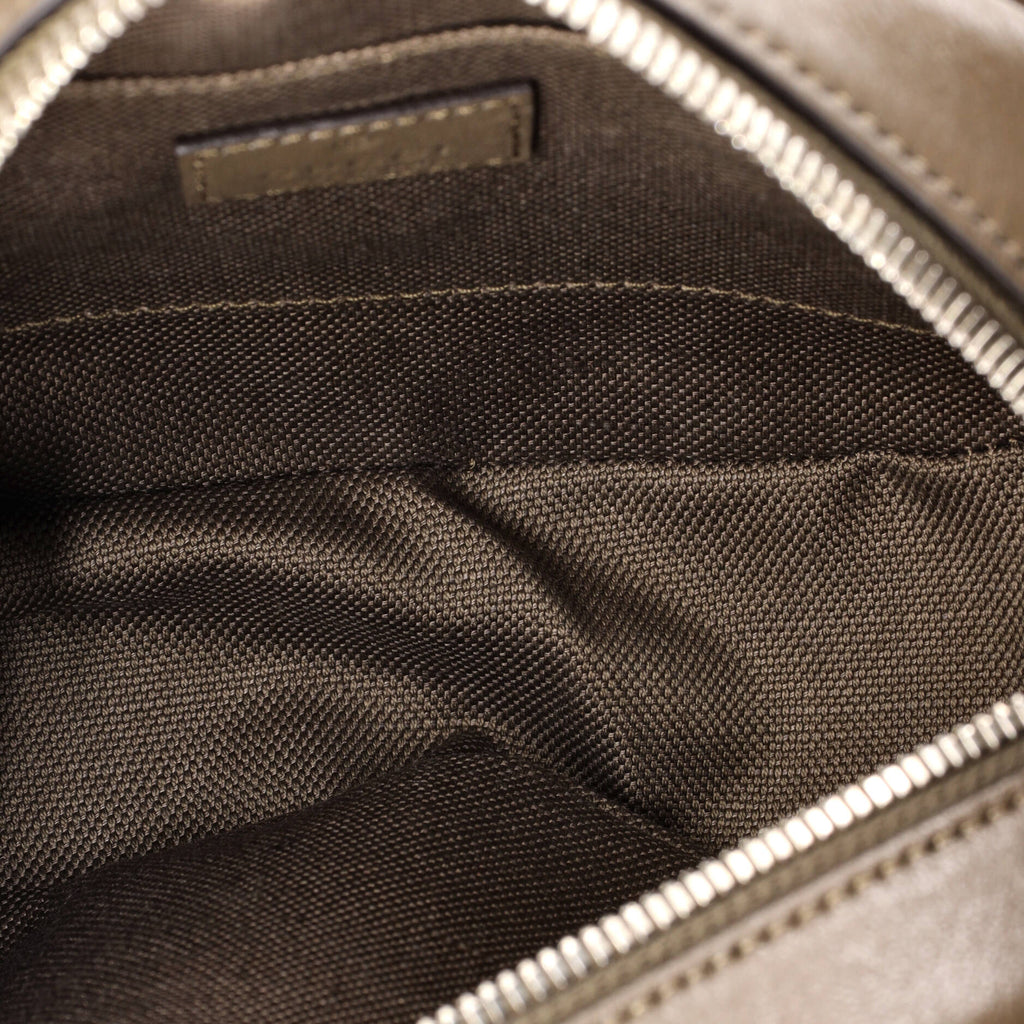 Blondie NM Round Camera Bag Diagonal Quilted Leather