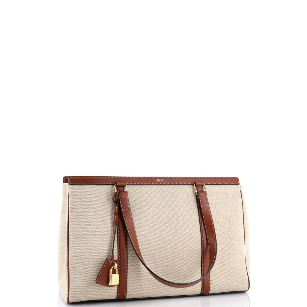 Cabas 16 Bag Canvas with Leather Medium