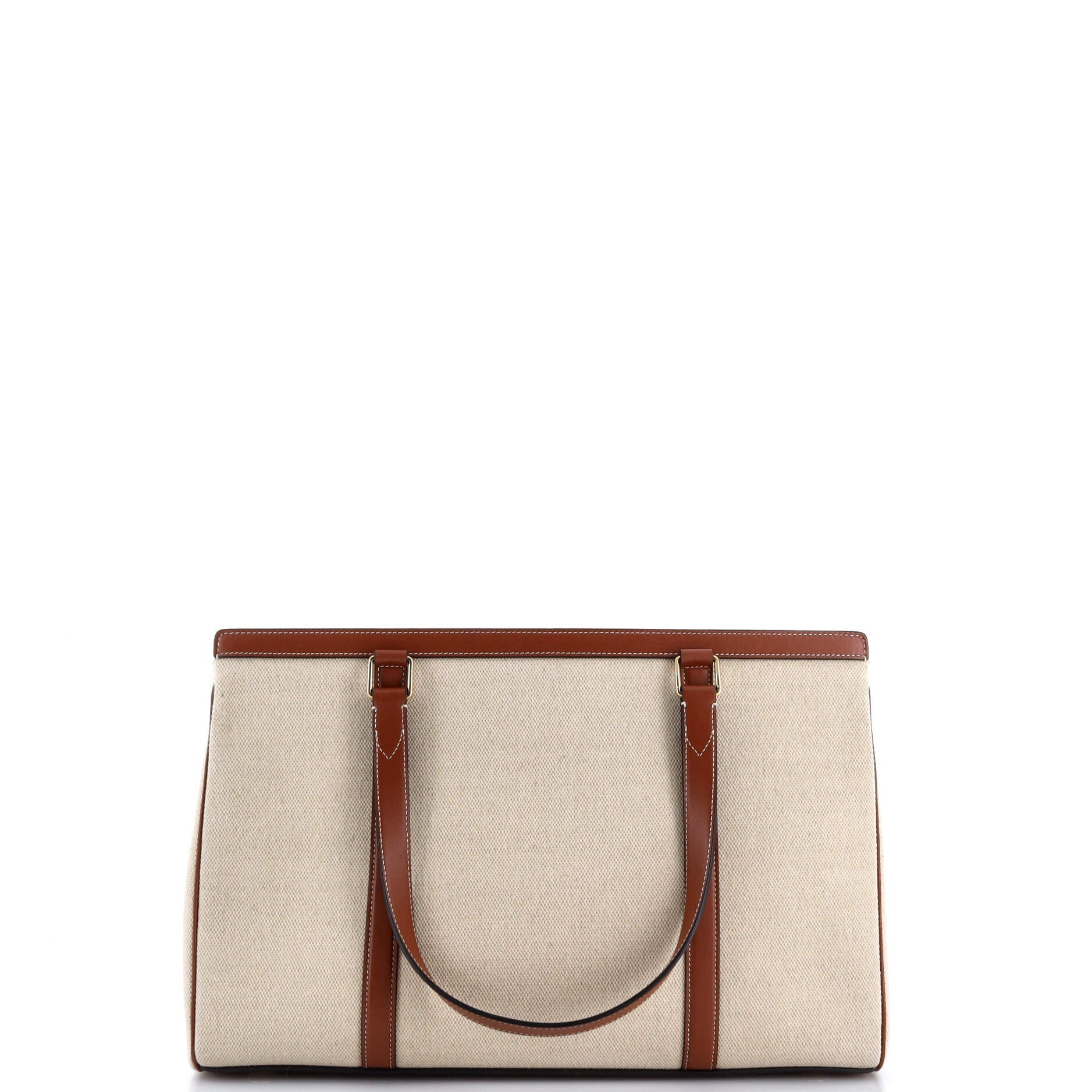 Cabas 16 Bag Canvas with Leather Medium