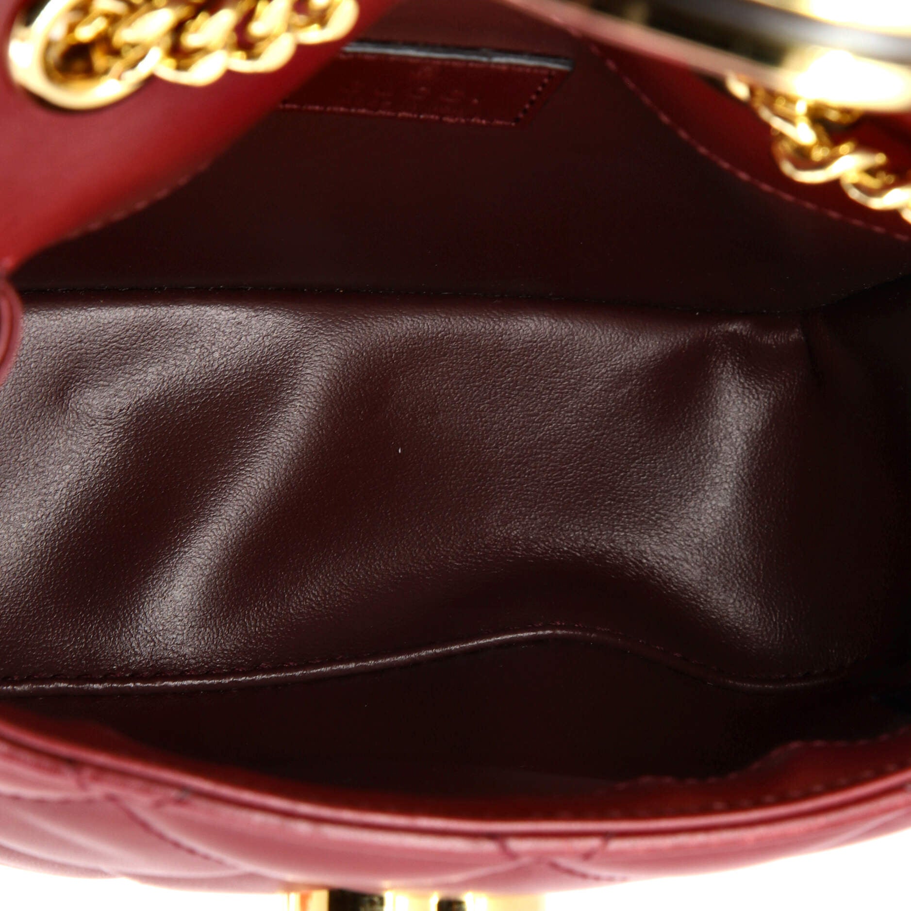 Deco Chain Flap Bag Mixed Matelasse Leather Mini
