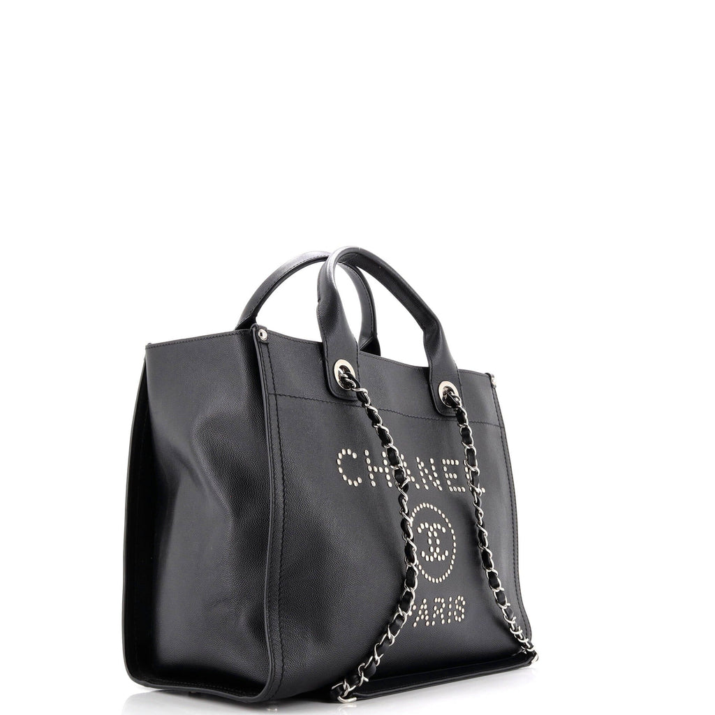 Deauville Tote Studded Caviar Small