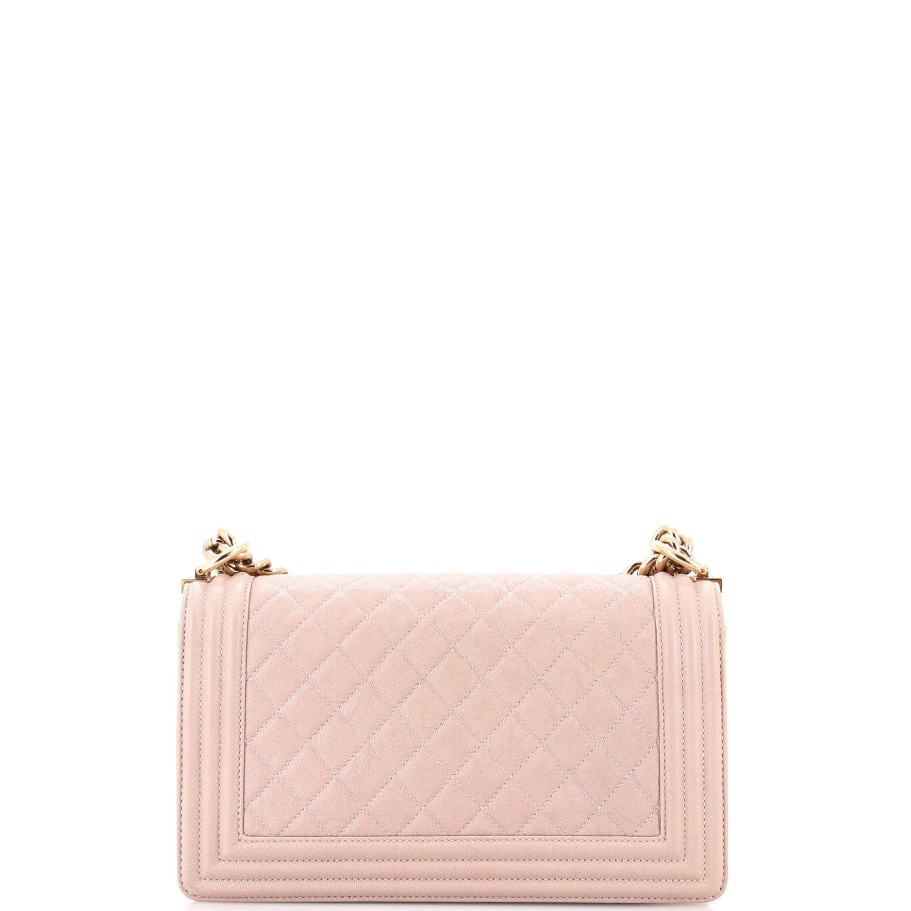 Boy Flap Bag Quilted Caviar Old Medium