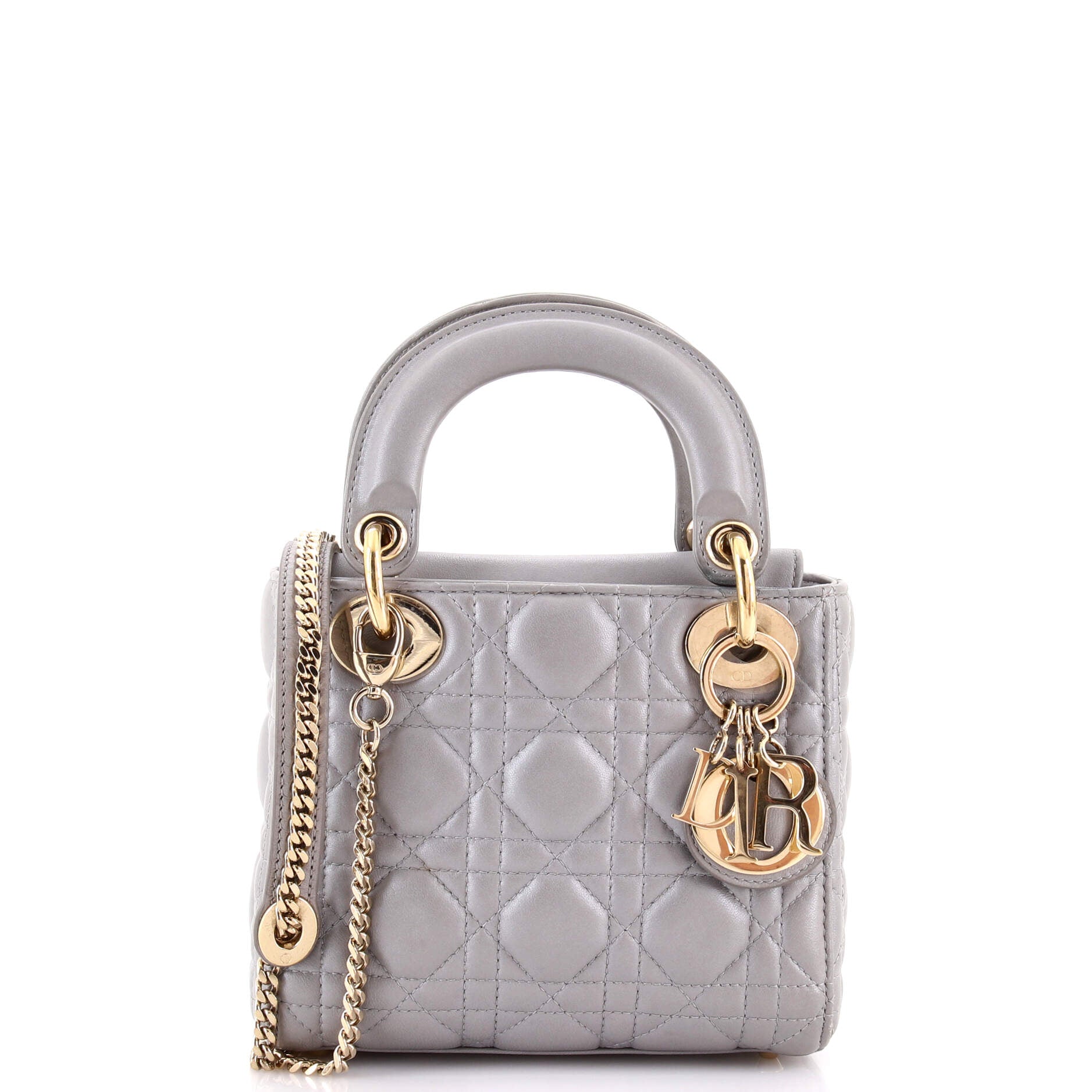 Lady Dior Chain Bag Cannage Quilt Lambskin Mini