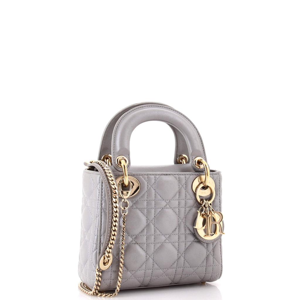 Lady Dior Chain Bag Cannage Quilt Lambskin Mini