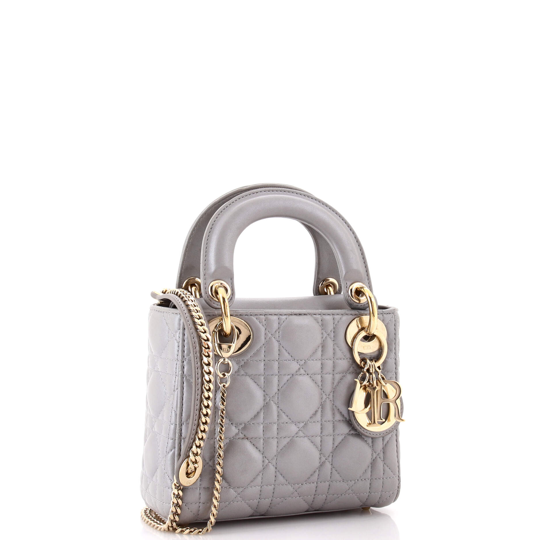 Lady Dior Chain Bag Cannage Quilt Lambskin Mini