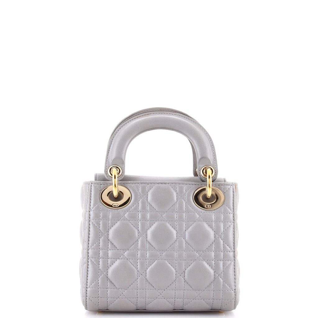 Lady Dior Chain Bag Cannage Quilt Lambskin Mini