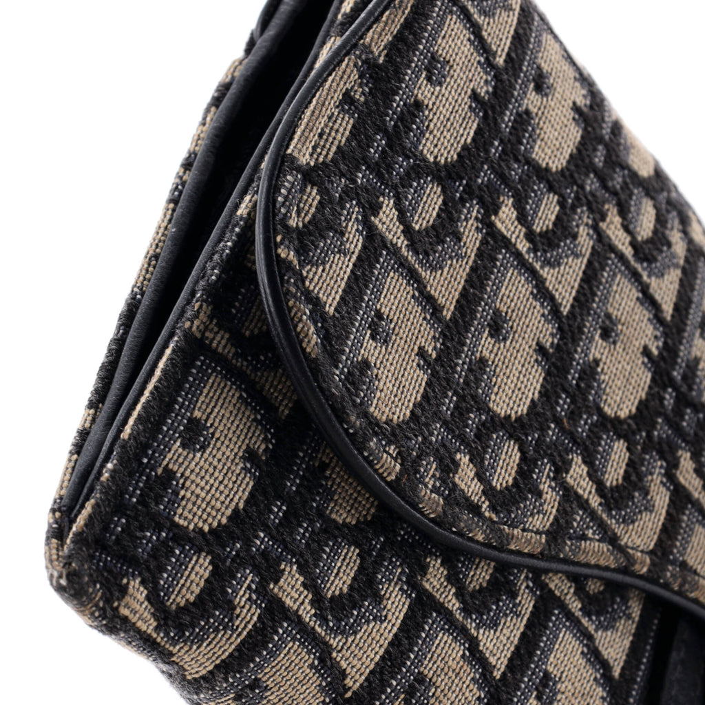 Saddle Chain Wallet Oblique Canvas