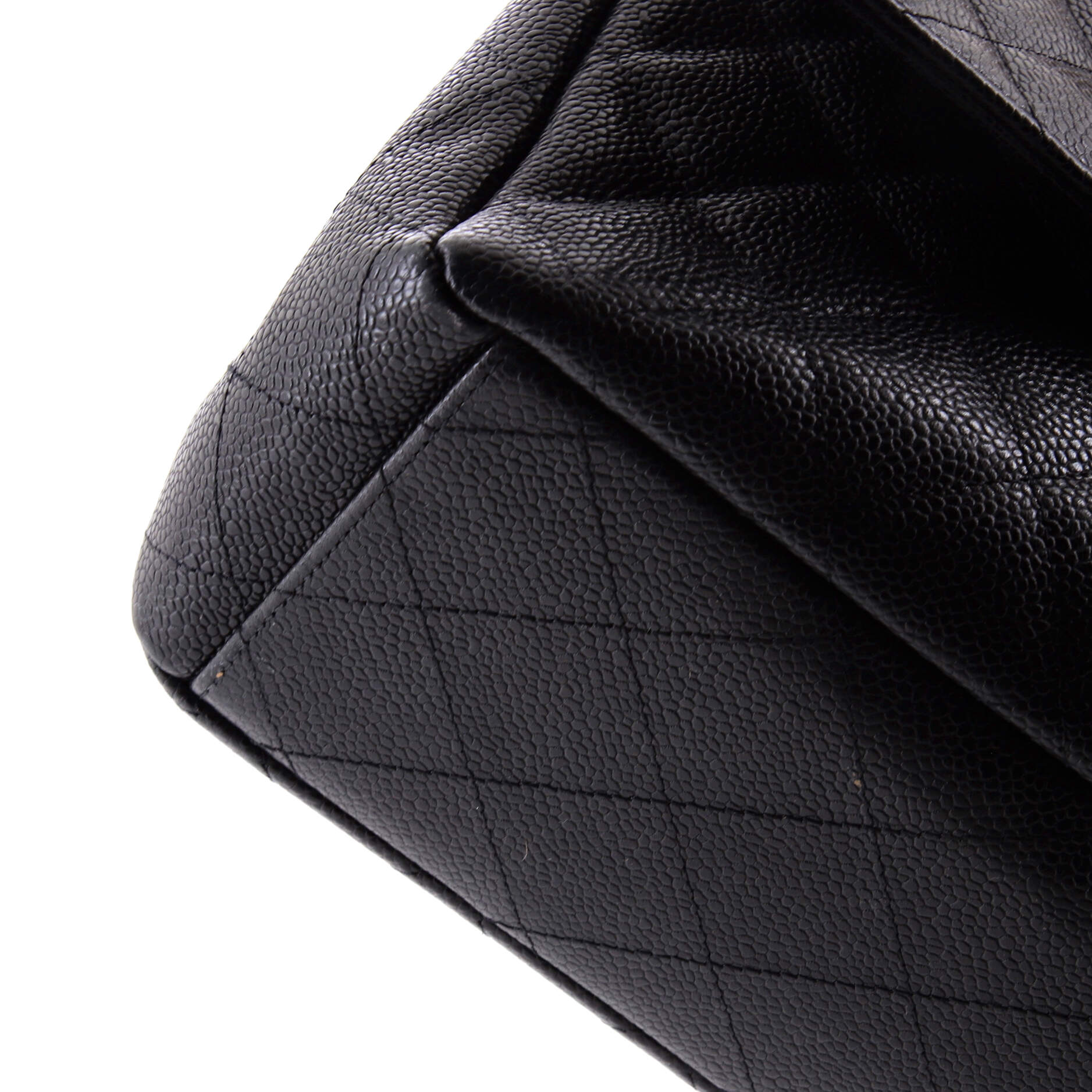 Classic Double Flap Bag Quilted Caviar Maxi