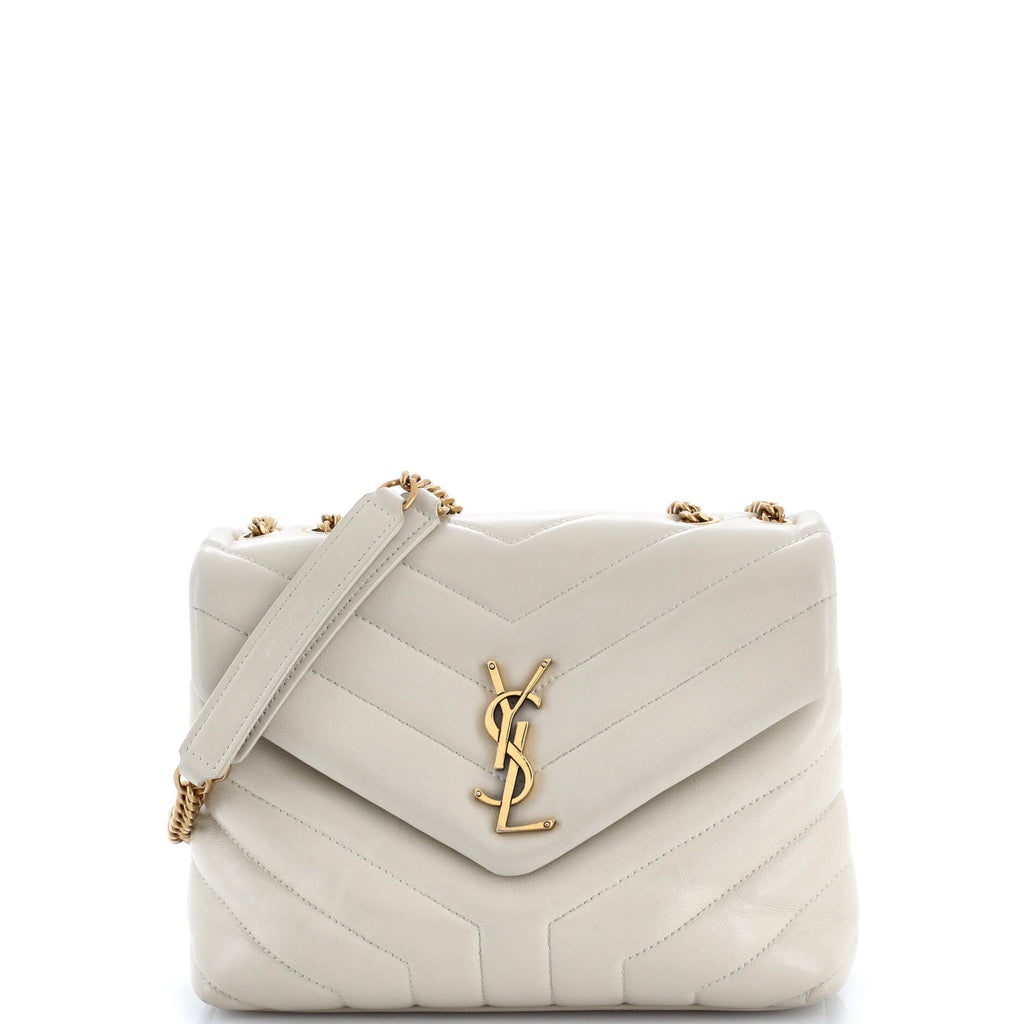 Loulou Shoulder Bag Matelasse Chevron Leather Small