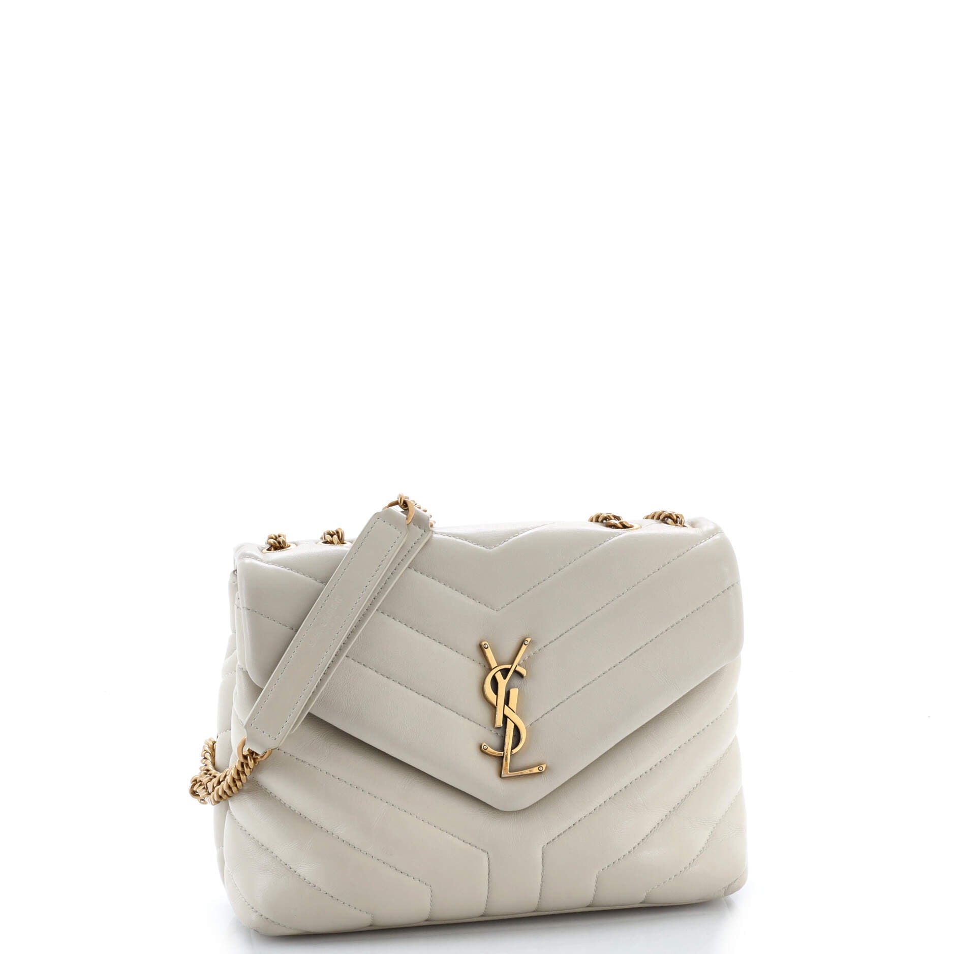 Loulou Shoulder Bag Matelasse Chevron Leather Small