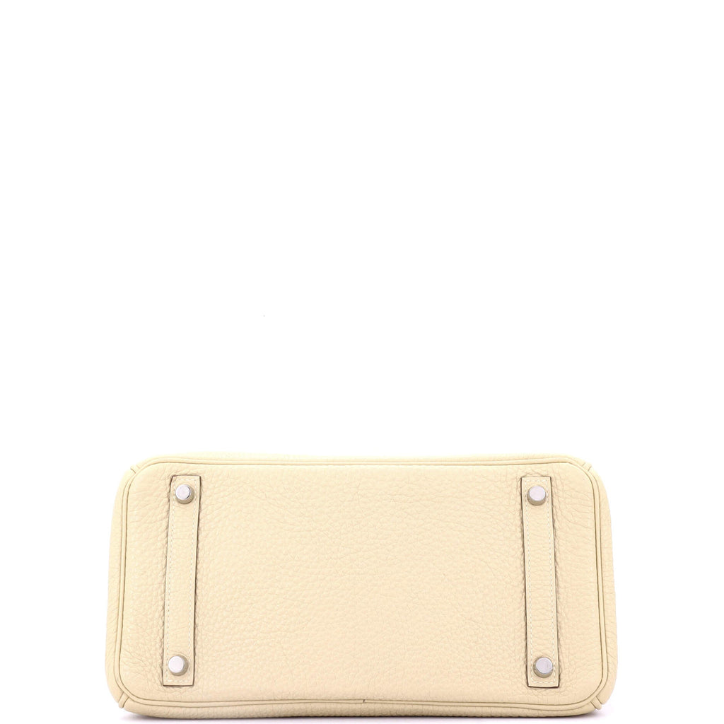 Birkin Handbag Light Togo with Palladium Hardware 30