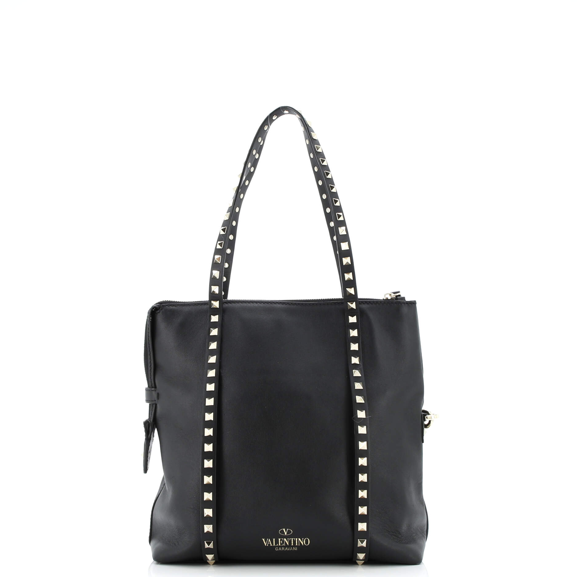 Rockstud Belted Tote Soft Leather Medium