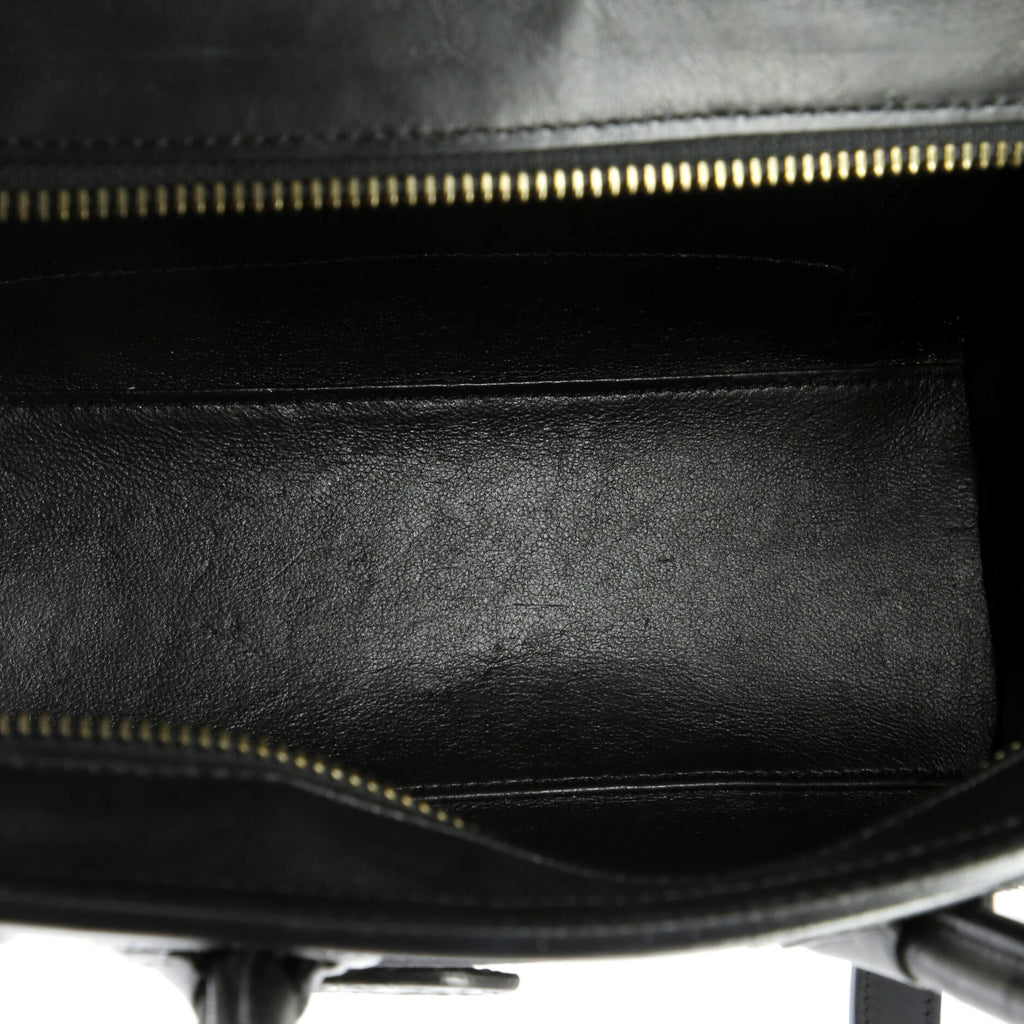 Tricolor Luggage Bag Python and Leather Nano