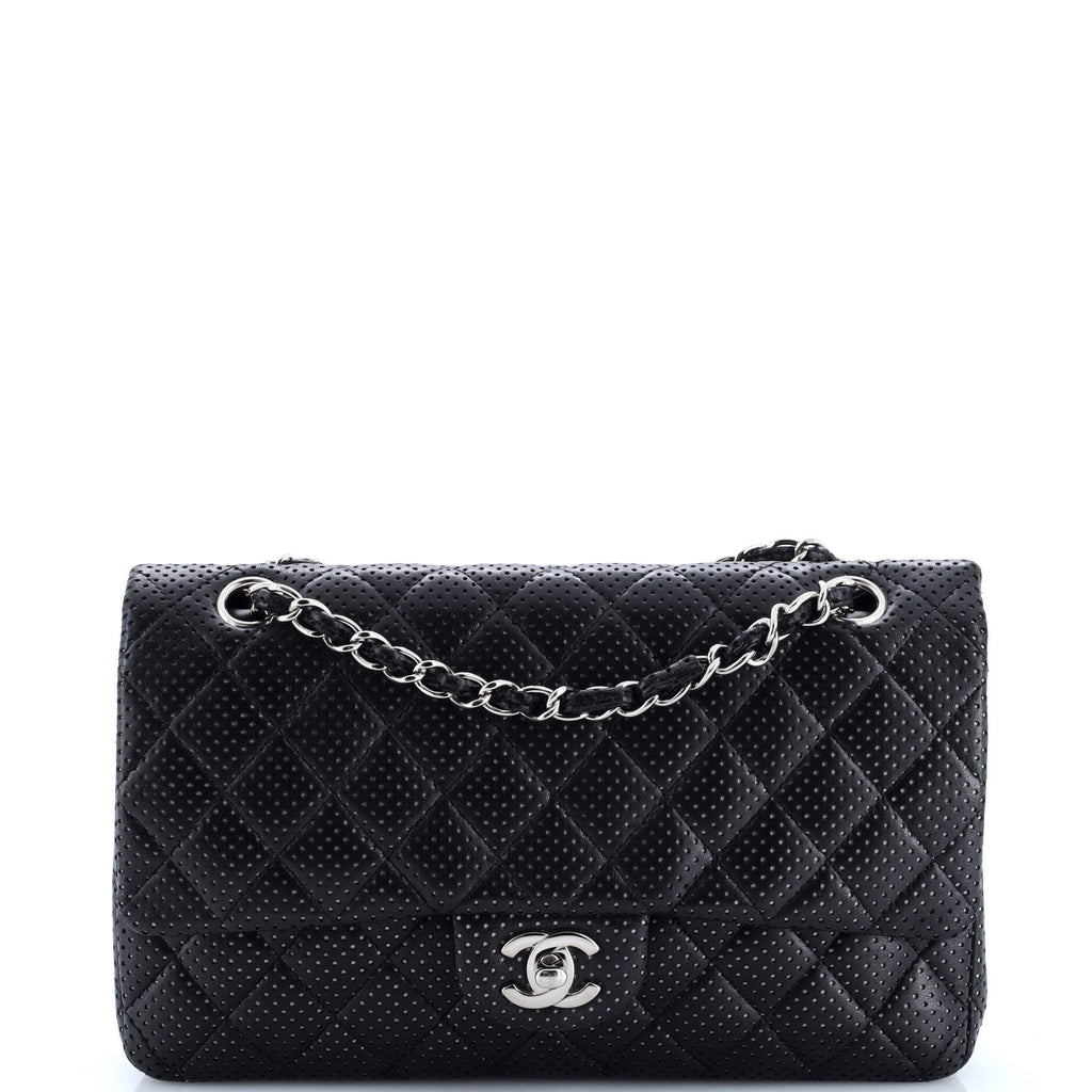 Classic Double Flap Bag Quilted Perforated Lambskin Medium