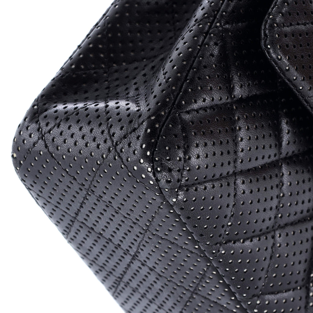 Classic Double Flap Bag Quilted Perforated Lambskin Medium