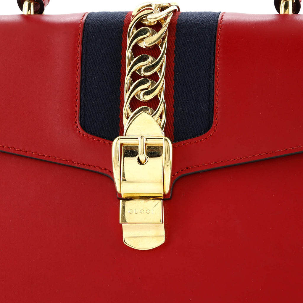 Sylvie Top Handle Bag Leather Medium