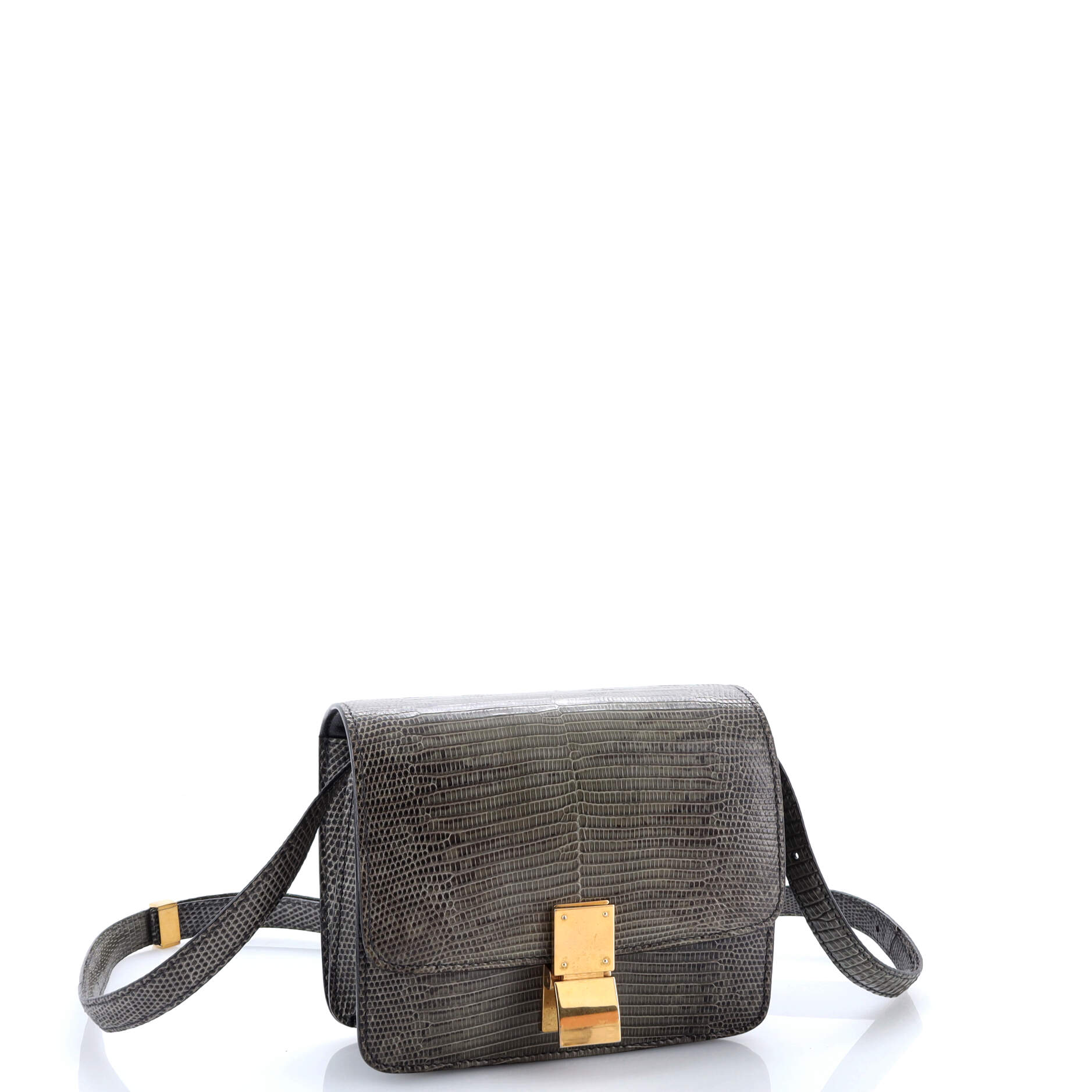 Classic Box Bag Lizard Small