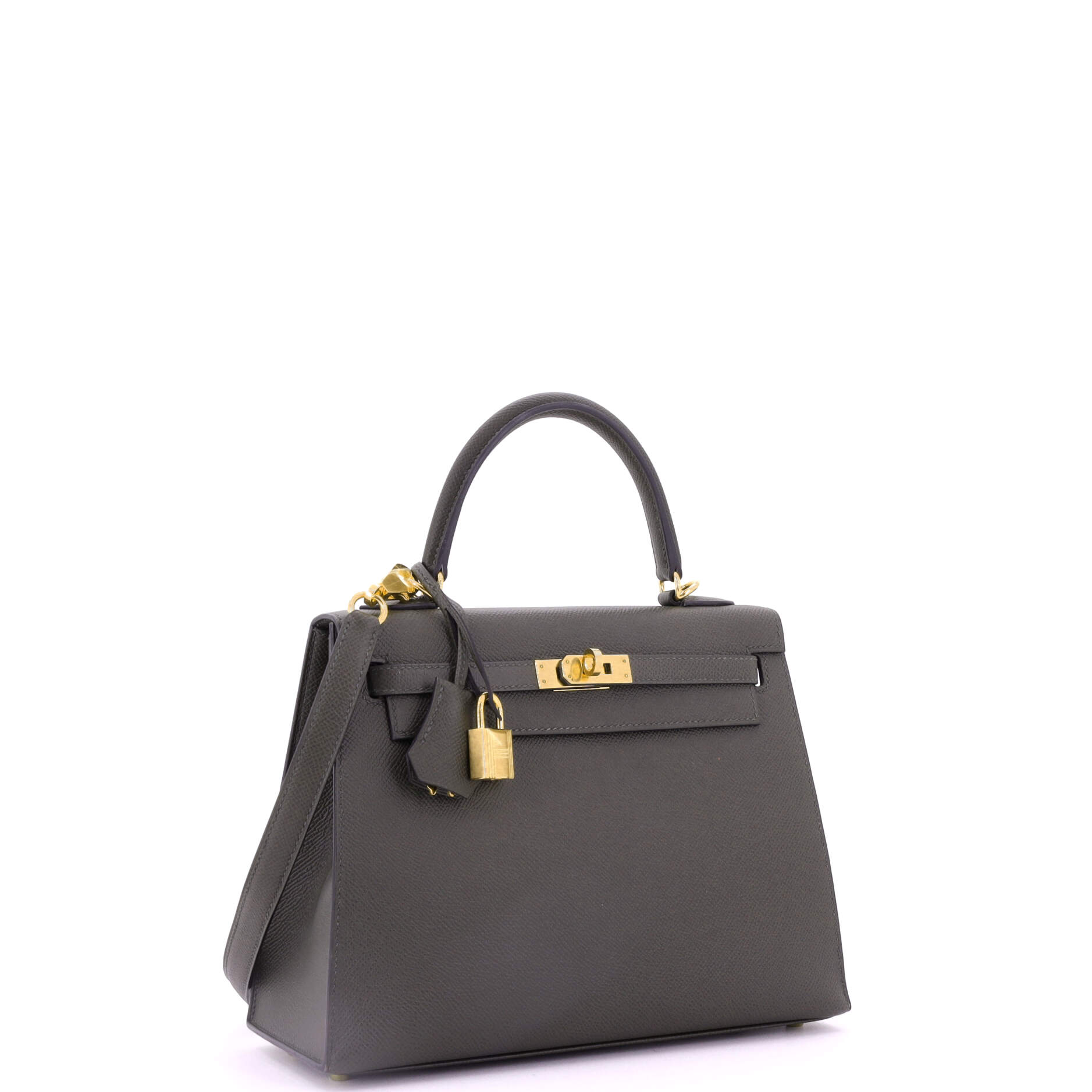 Kelly Handbag Vert Maquis Epsom with Gold Hardware 25