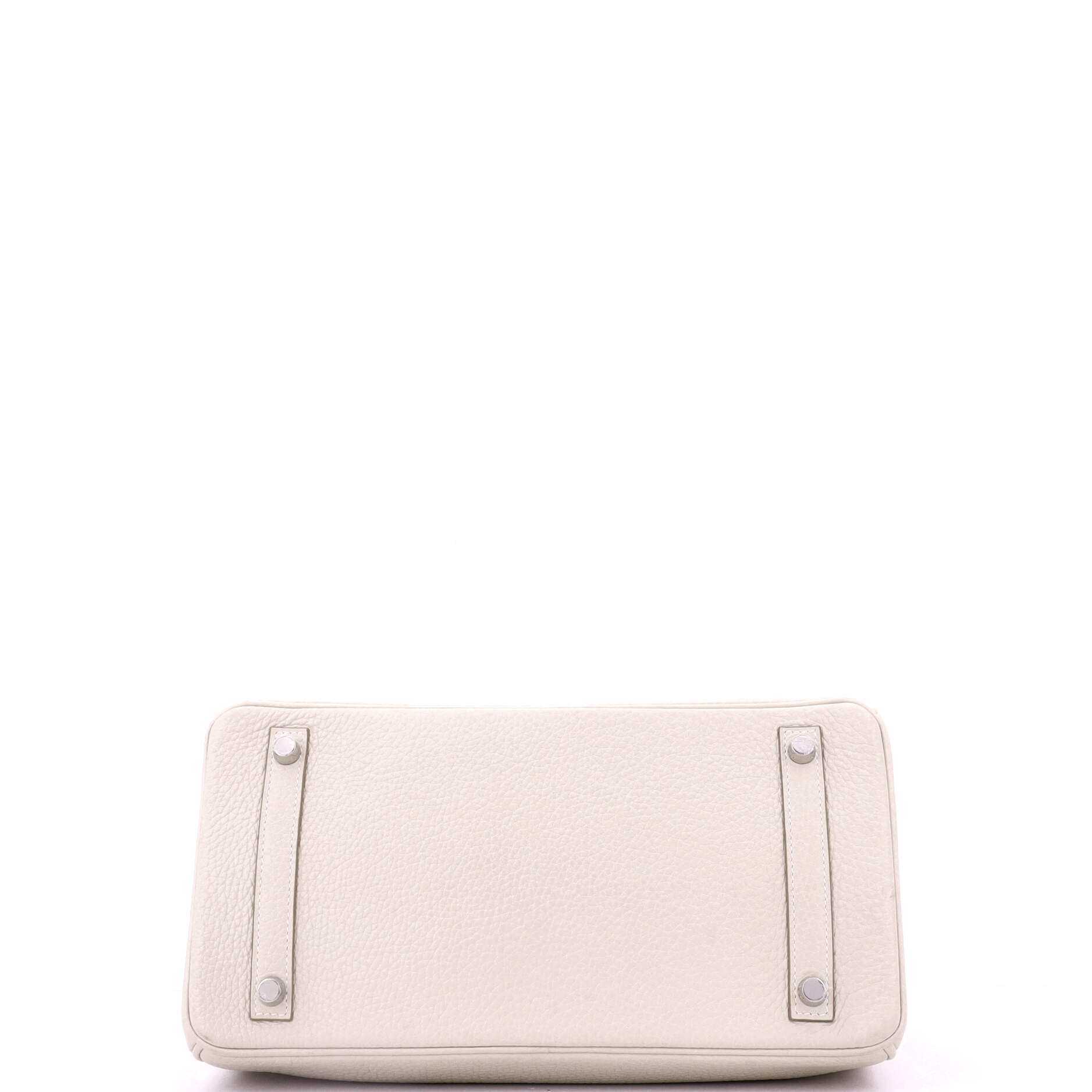Birkin Handbag Light Clemence with Palladium Hardware 30
