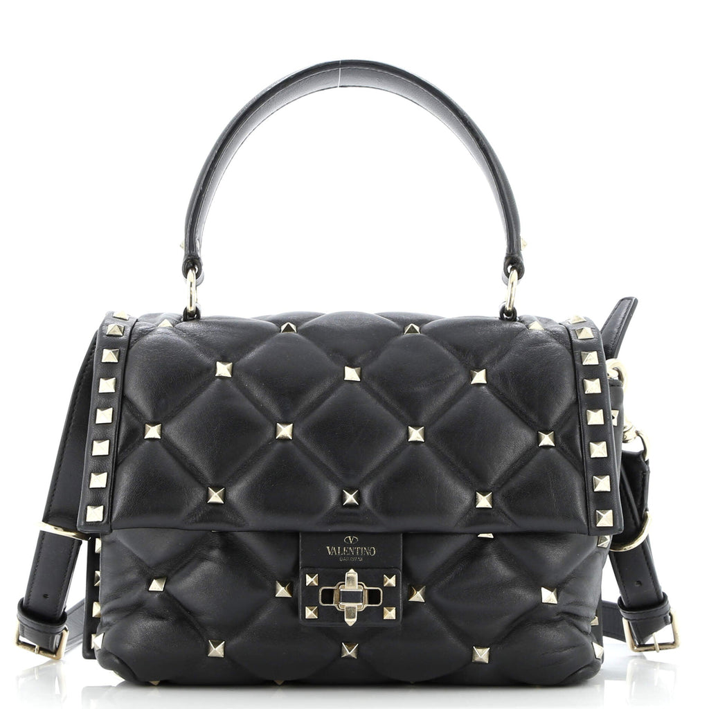Candystud Top Handle Bag Leather Medium
