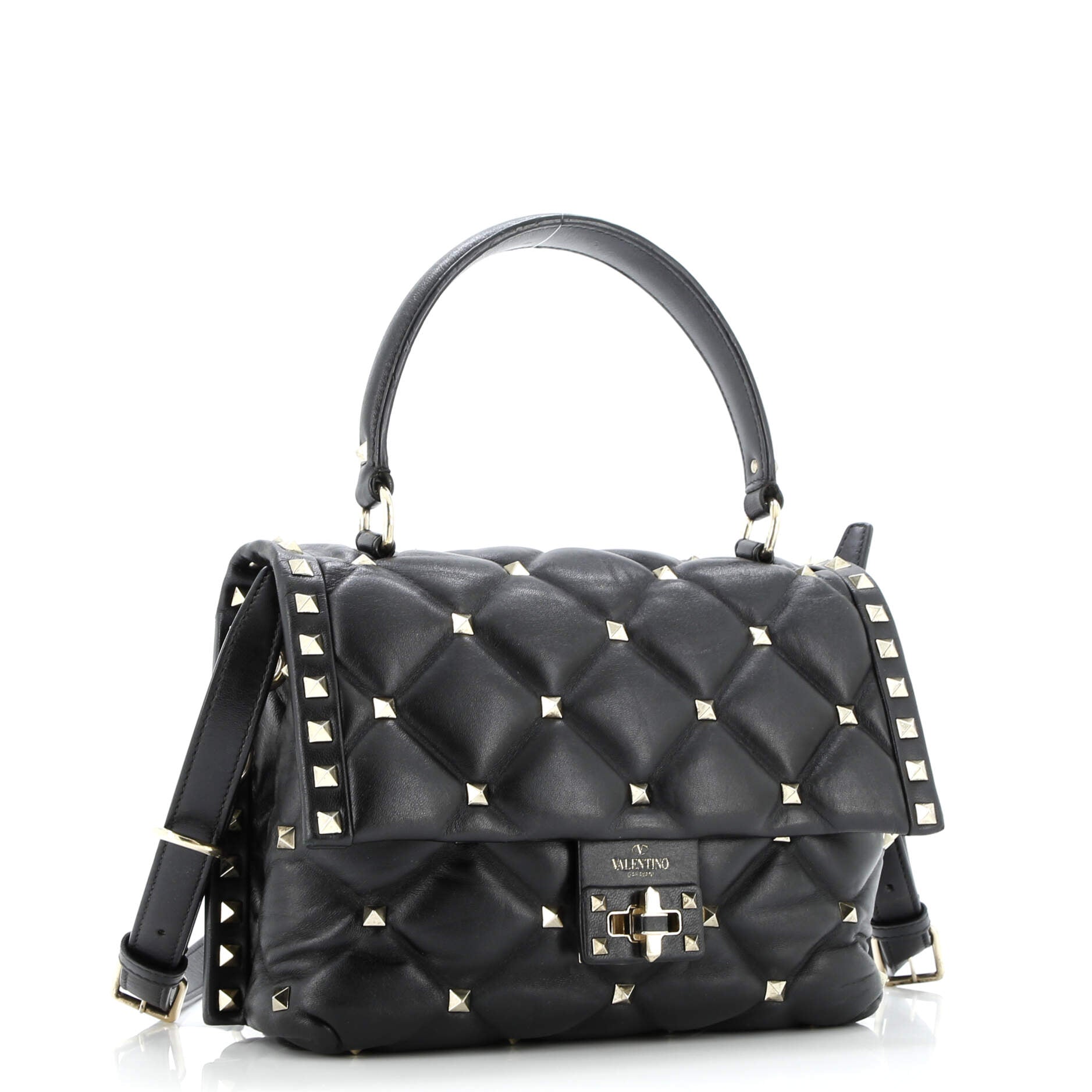 Candystud Top Handle Bag Leather Medium