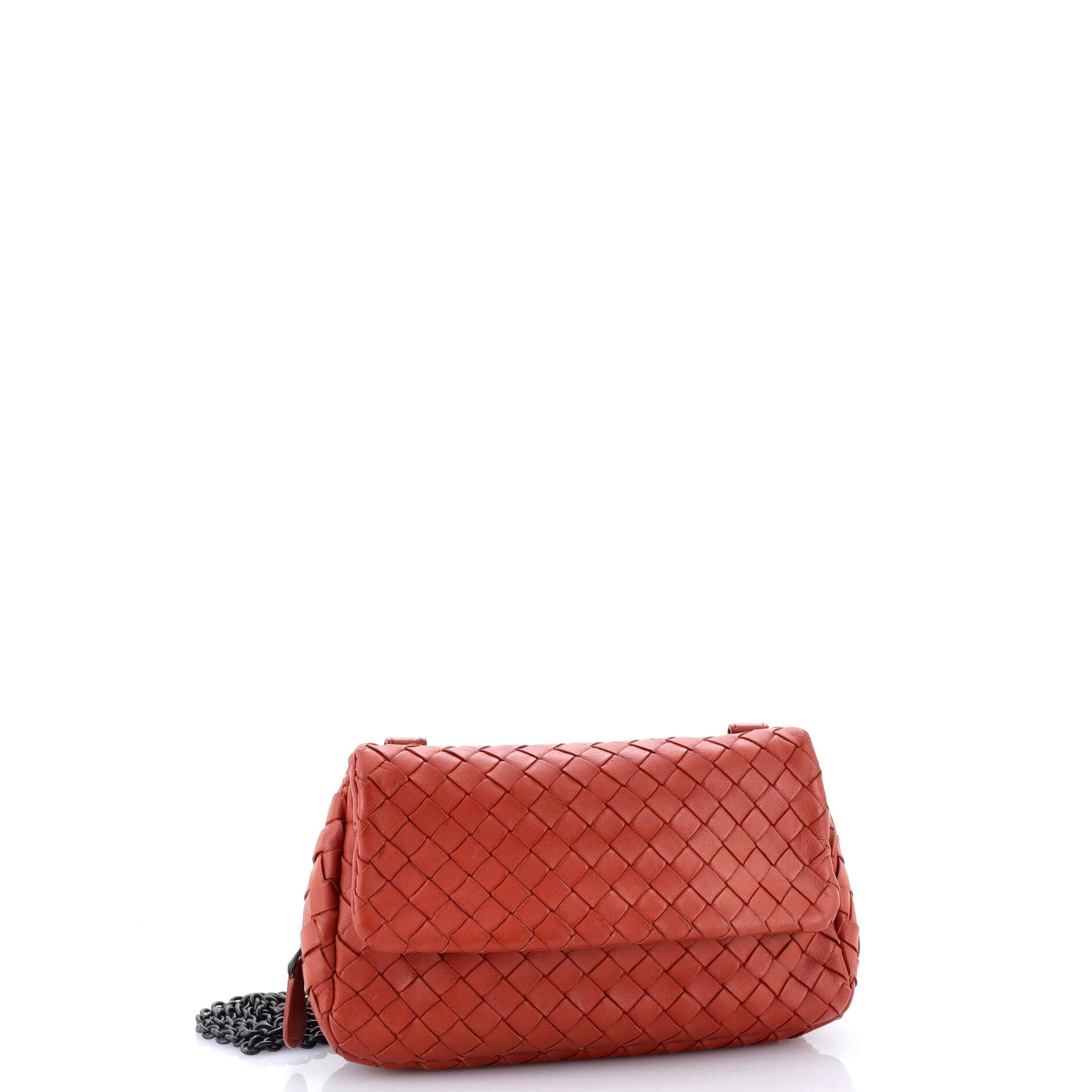 Expandable Chain Crossbody Bag Intrecciato Nappa Small