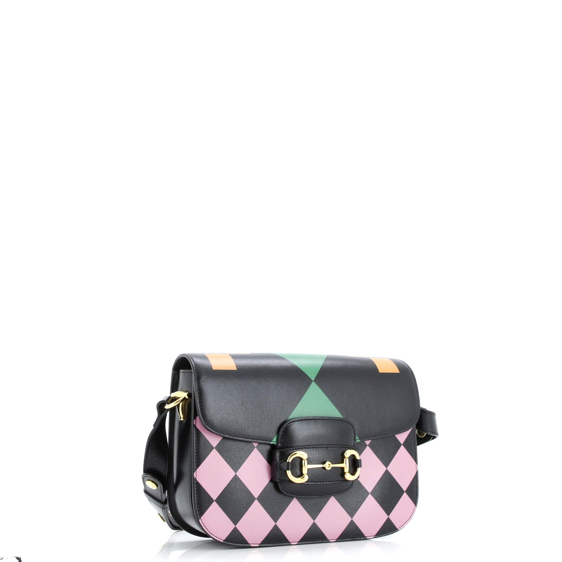 Horsebit 1955 Shoulder Bag Printed Leather Small