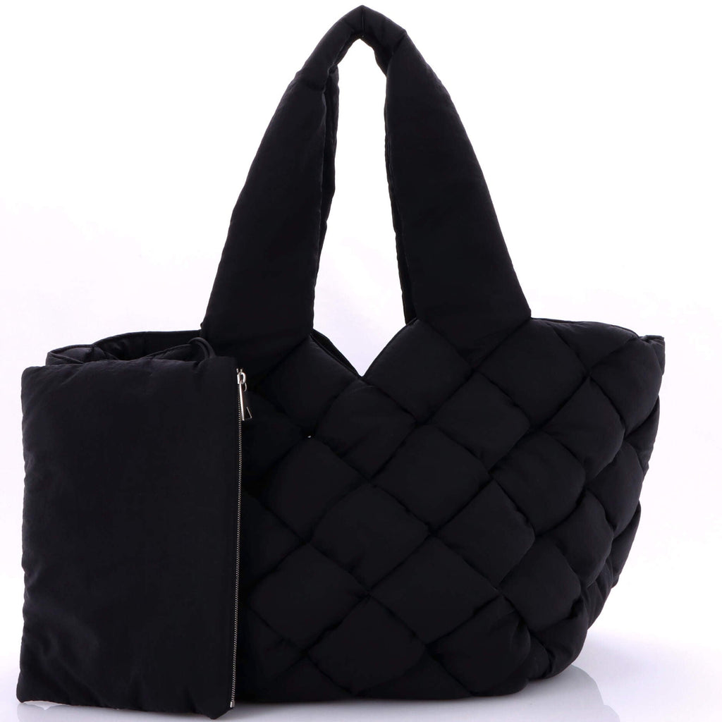 Cassette Paper Tote Intrecciato Nylon