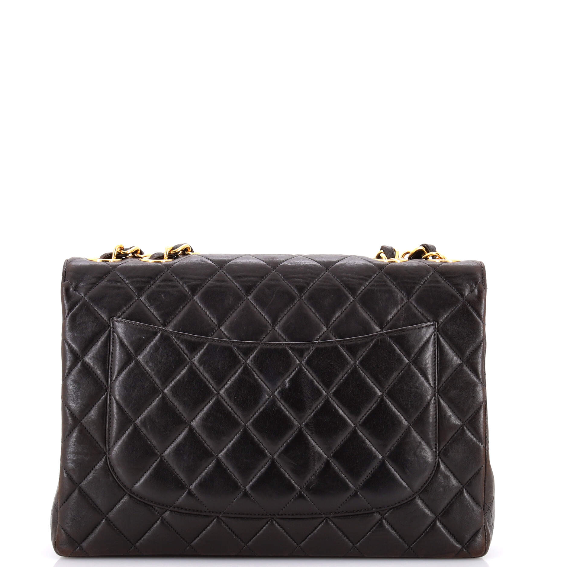 Vintage Classic Single Flap Bag Quilted Lambskin Jumbo