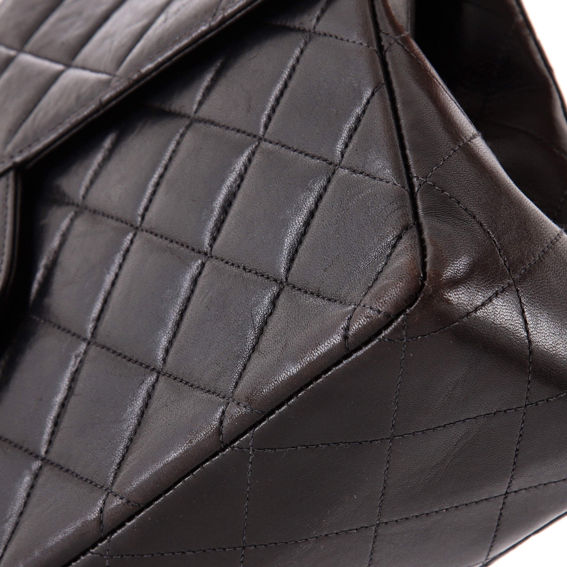 Vintage Classic Single Flap Bag Quilted Lambskin Jumbo