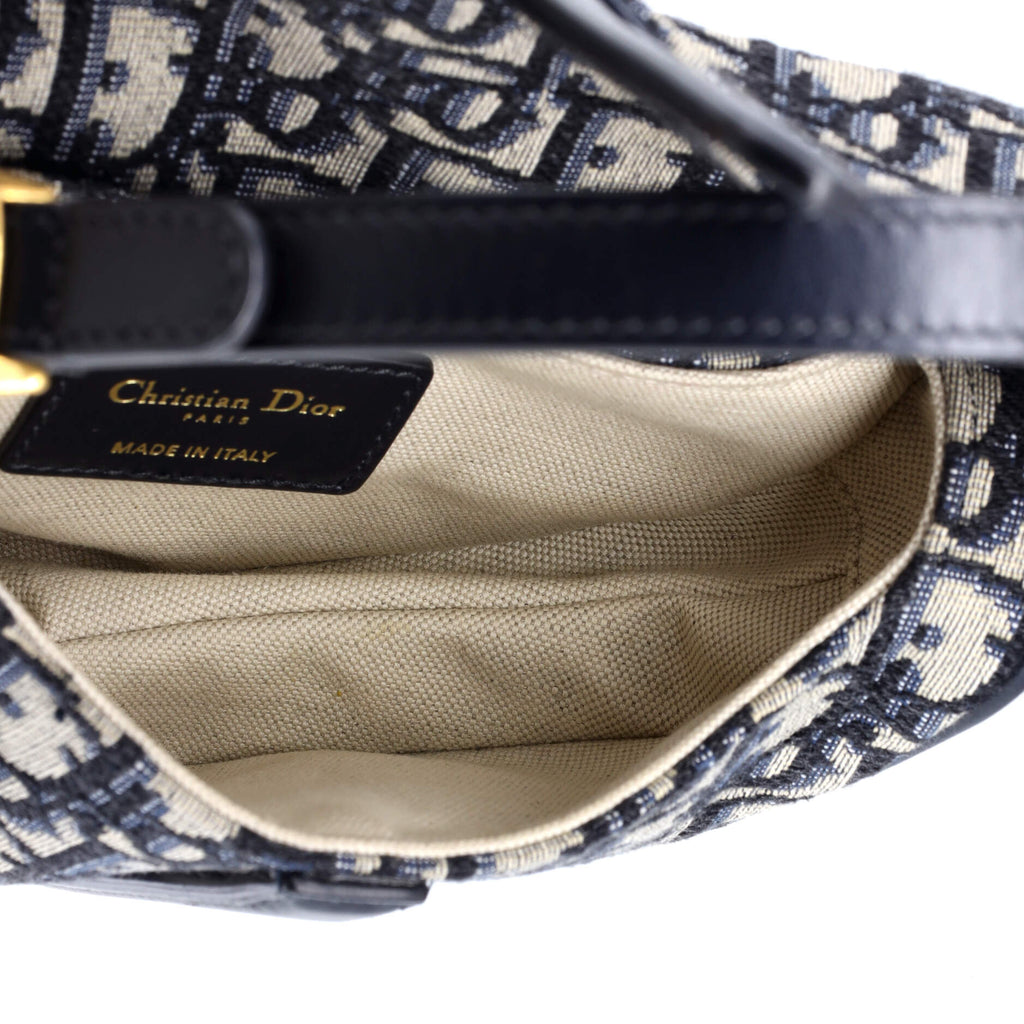Saddle Handbag Oblique Canvas Mini