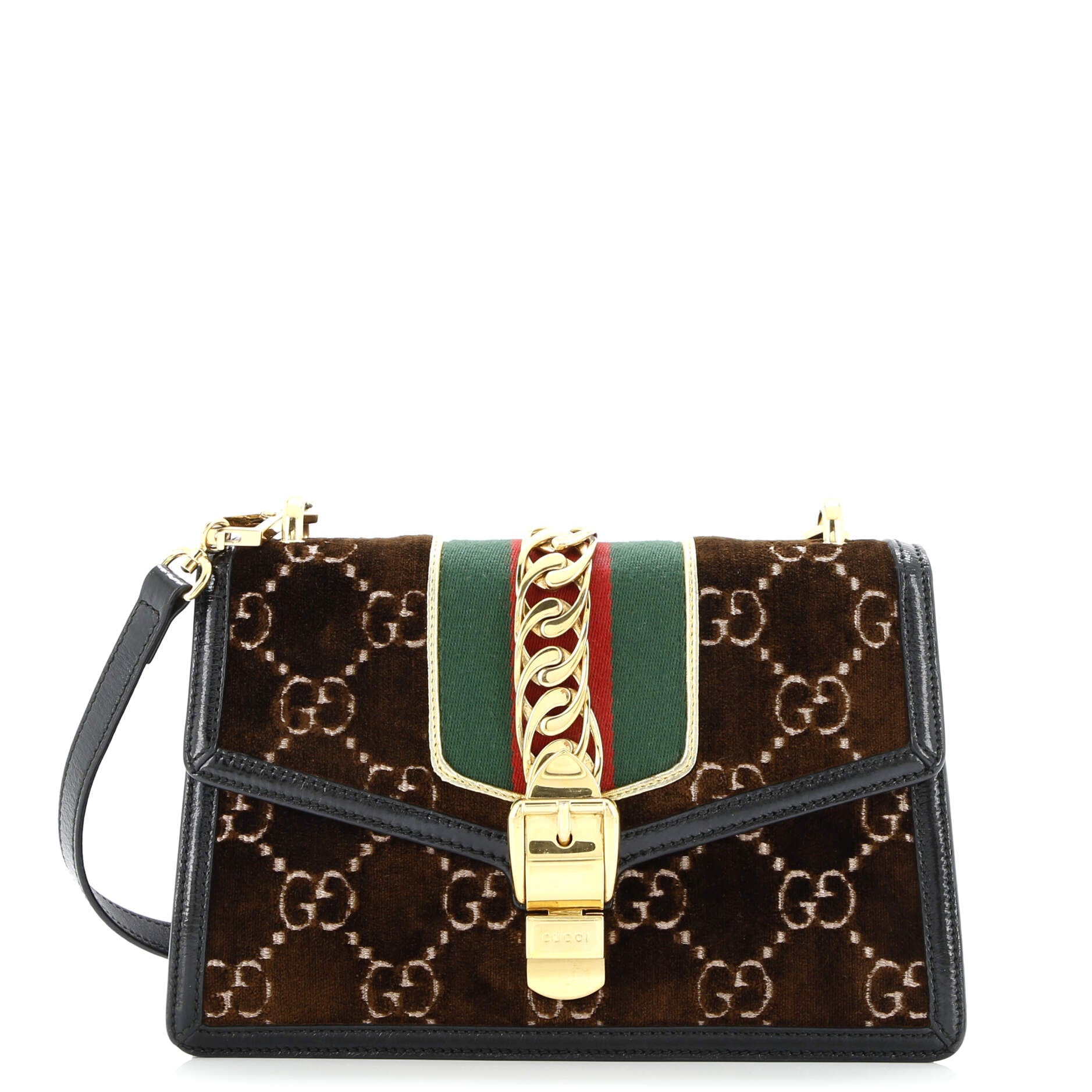 Sylvie Shoulder Bag GG Velvet Small