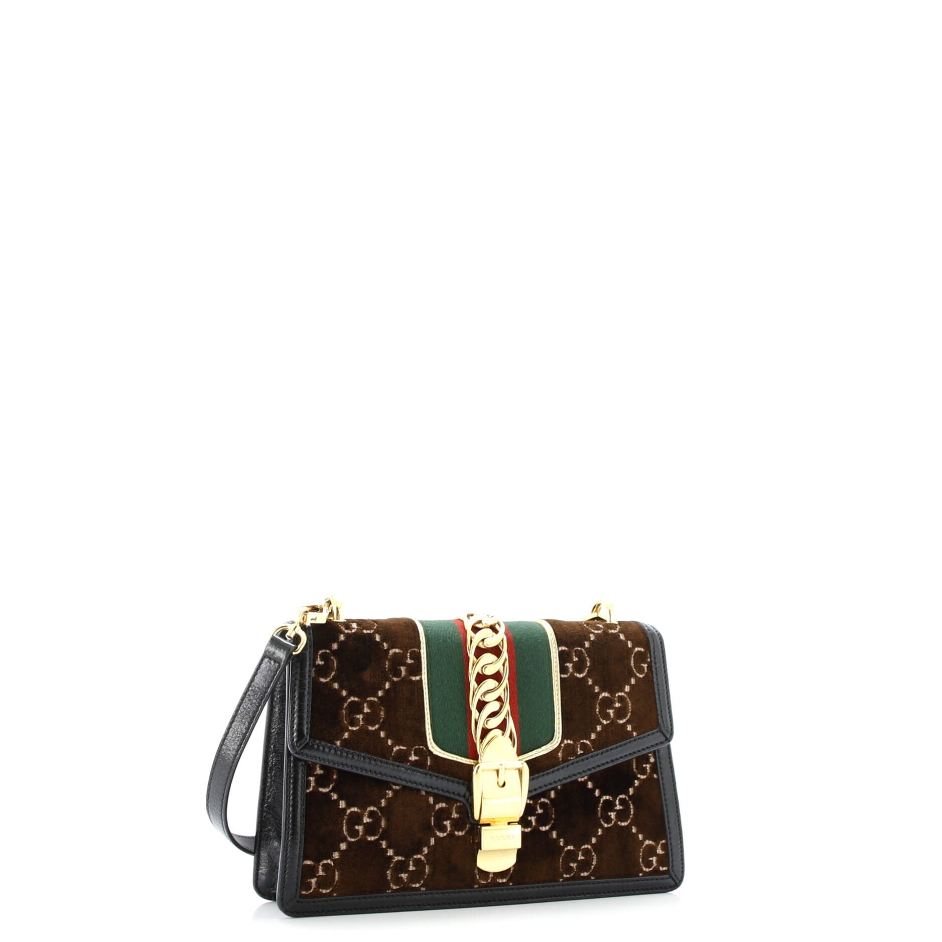 Sylvie Shoulder Bag GG Velvet Small
