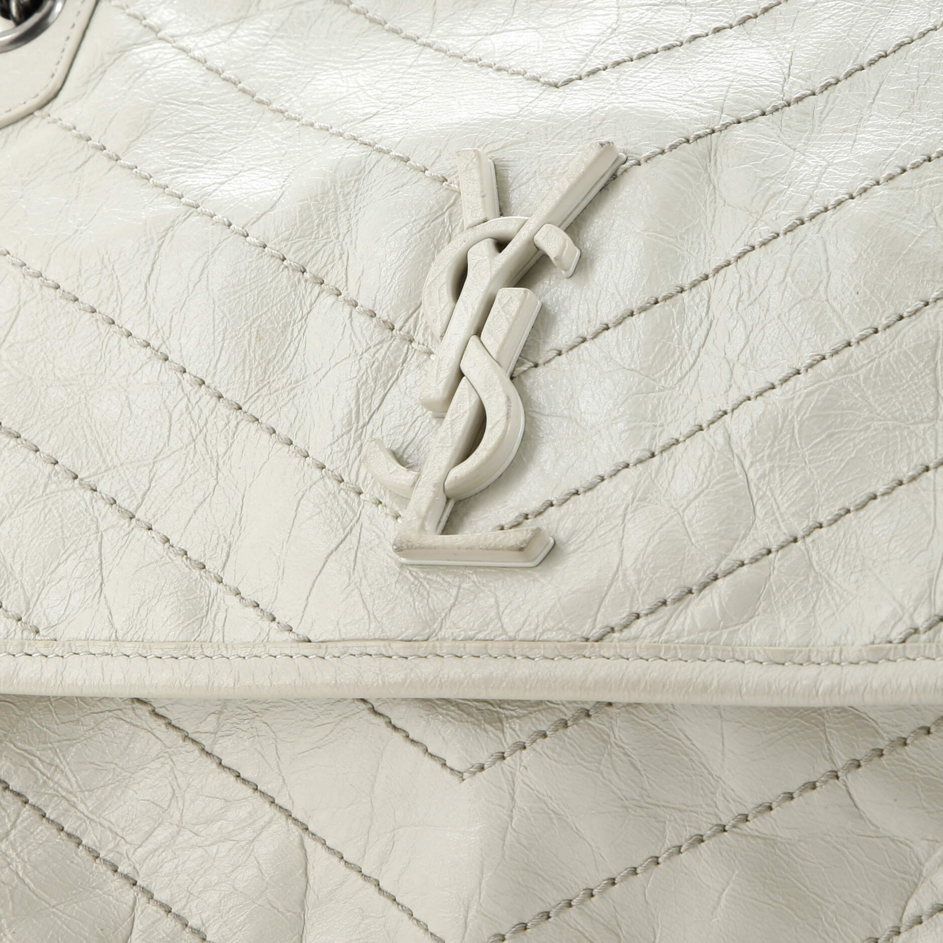 Niki Chain Flap Bag Matelasse Chevron Leather Medium