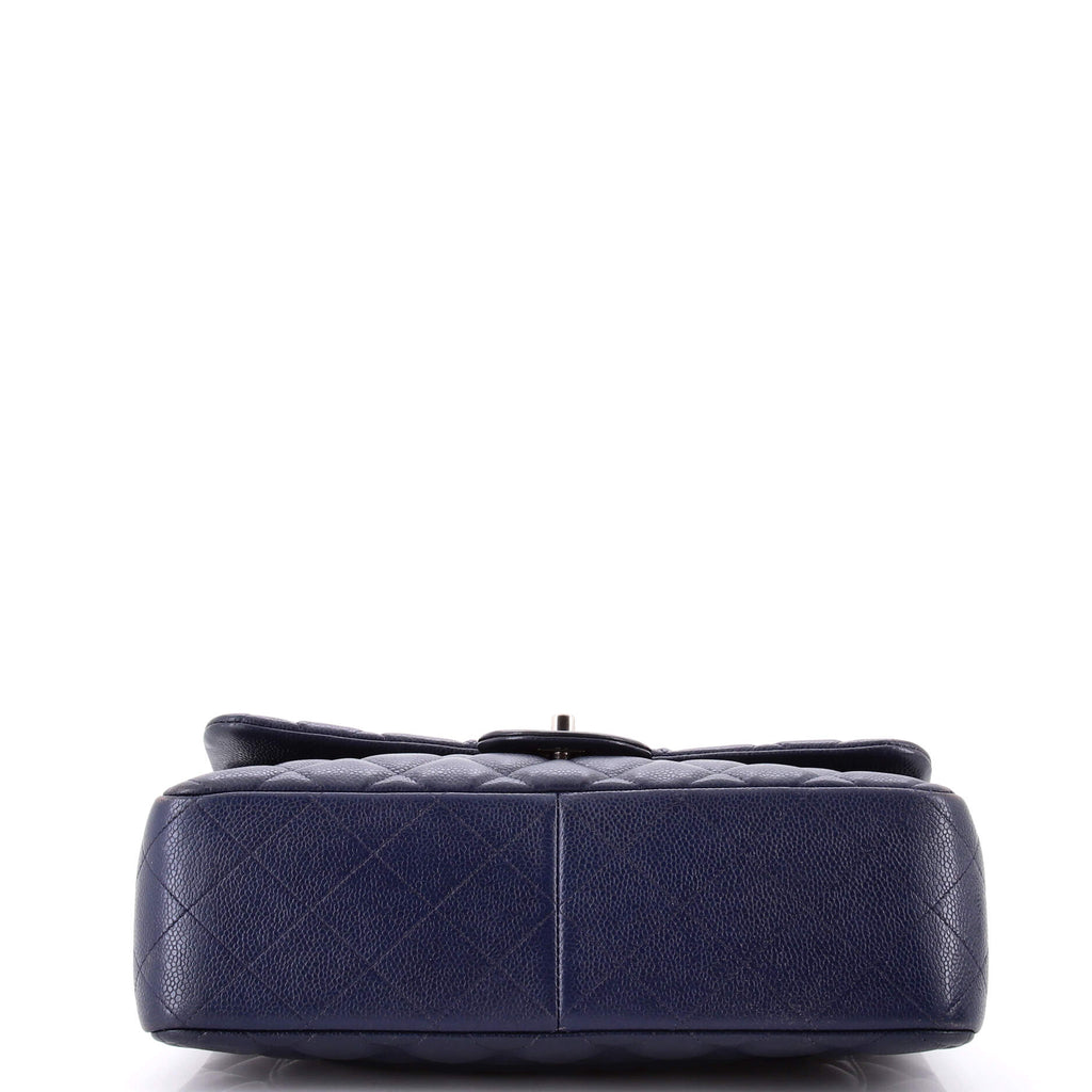 Classic Double Flap Bag Quilted Caviar Jumbo
