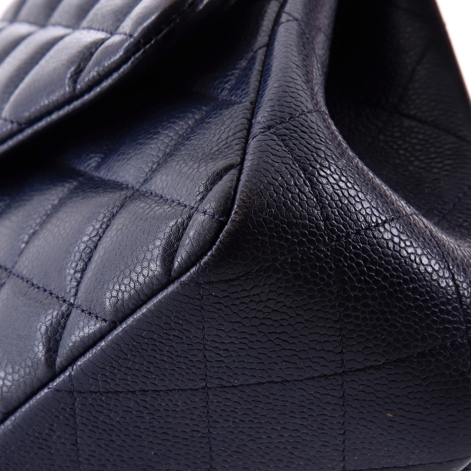 Classic Double Flap Bag Quilted Caviar Jumbo