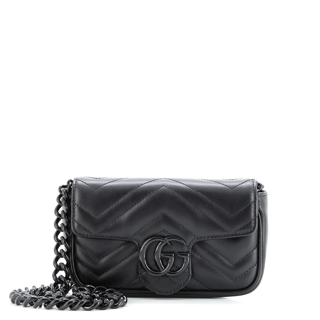 GG Marmont Flap Belt Bag Matelasse Leather