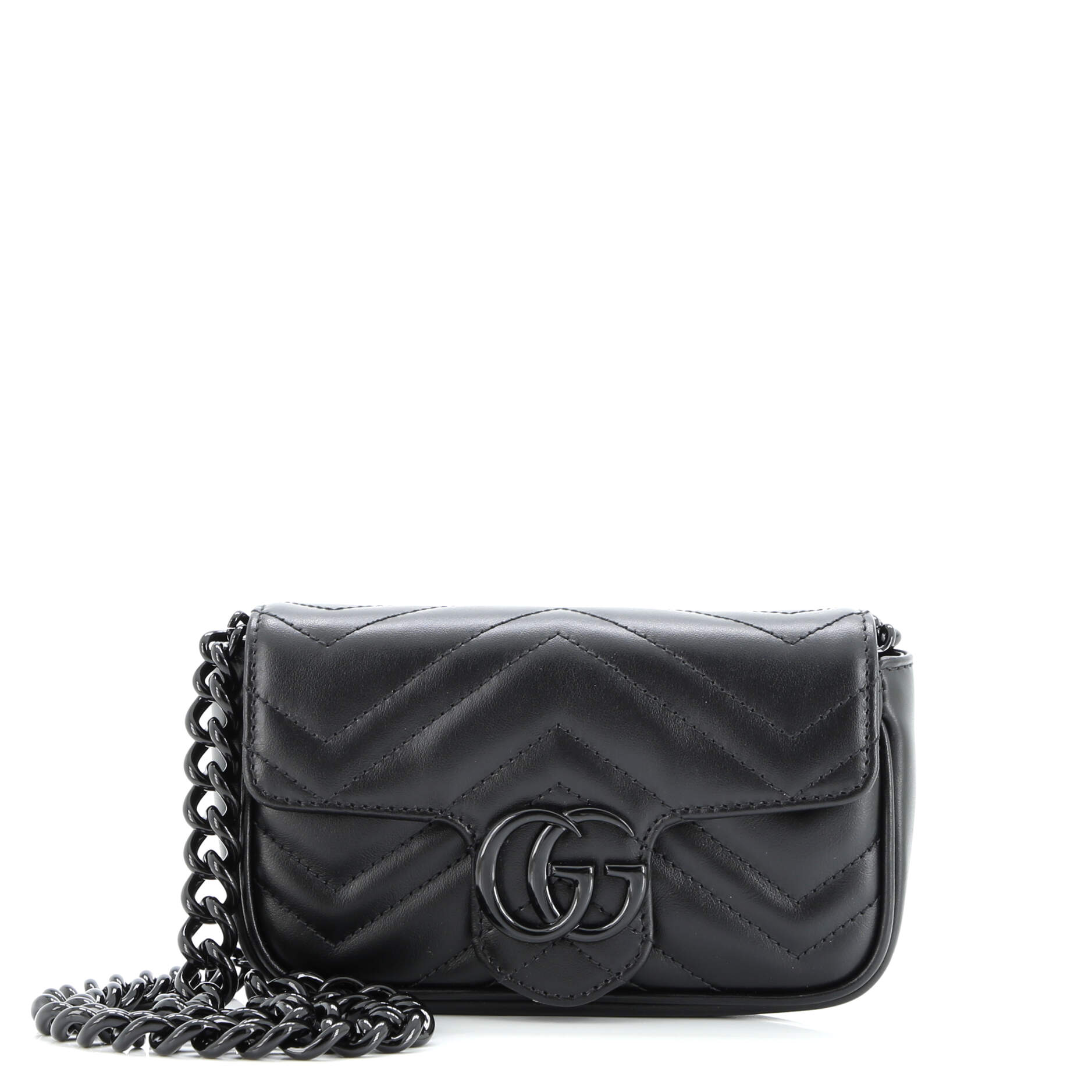 GG Marmont Flap Belt Bag Matelasse Leather