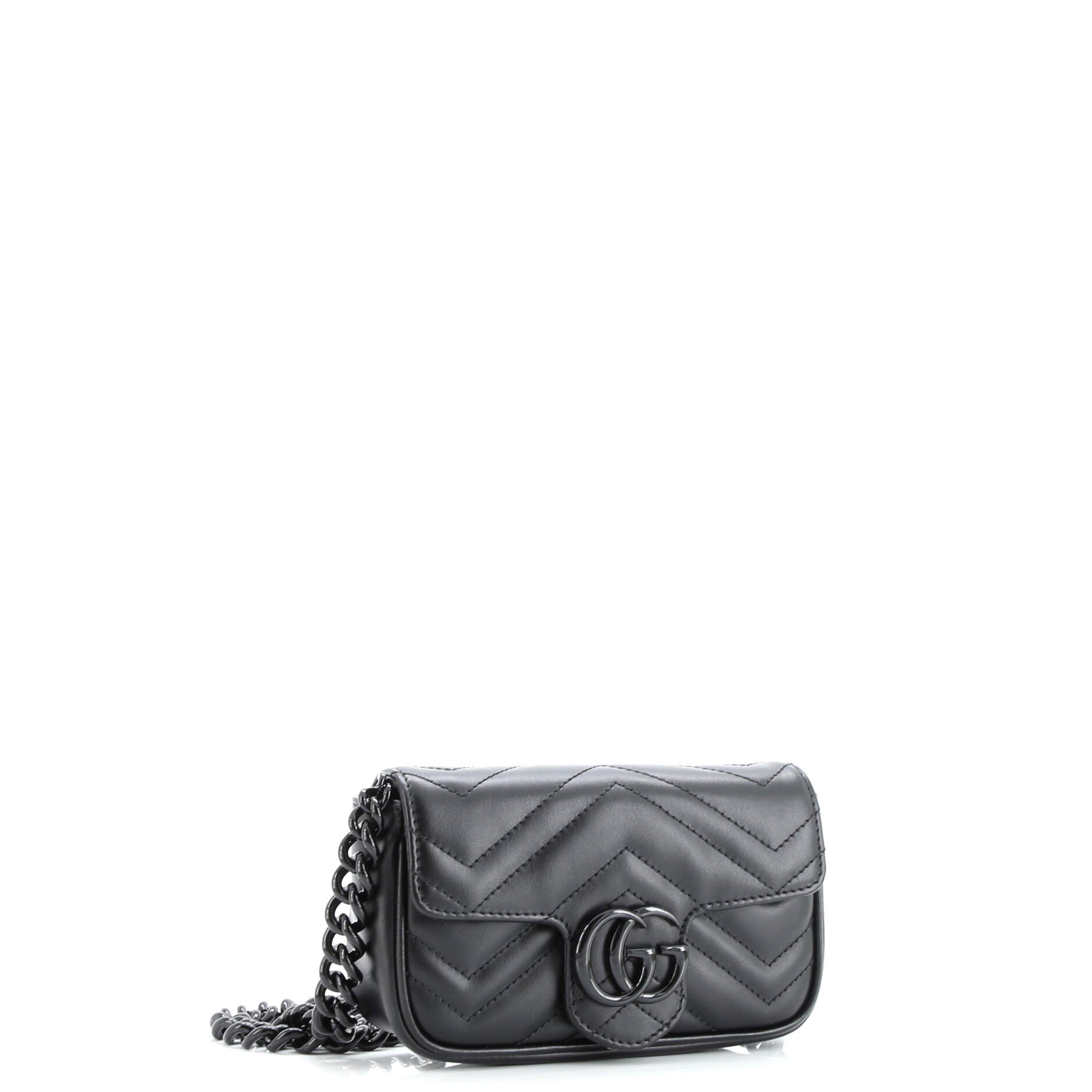 GG Marmont Flap Belt Bag Matelasse Leather