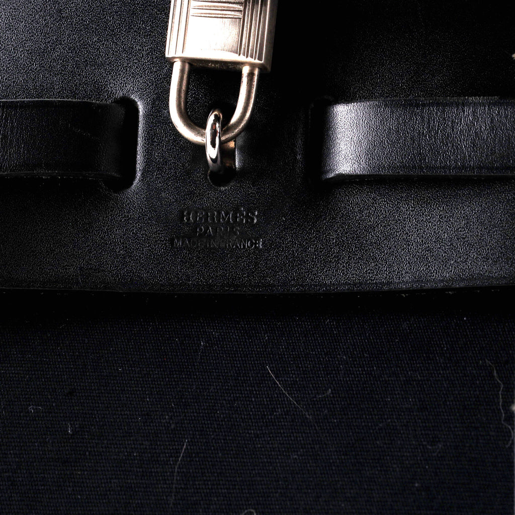 Herbag A Dos Zip Backpack Toile and Leather