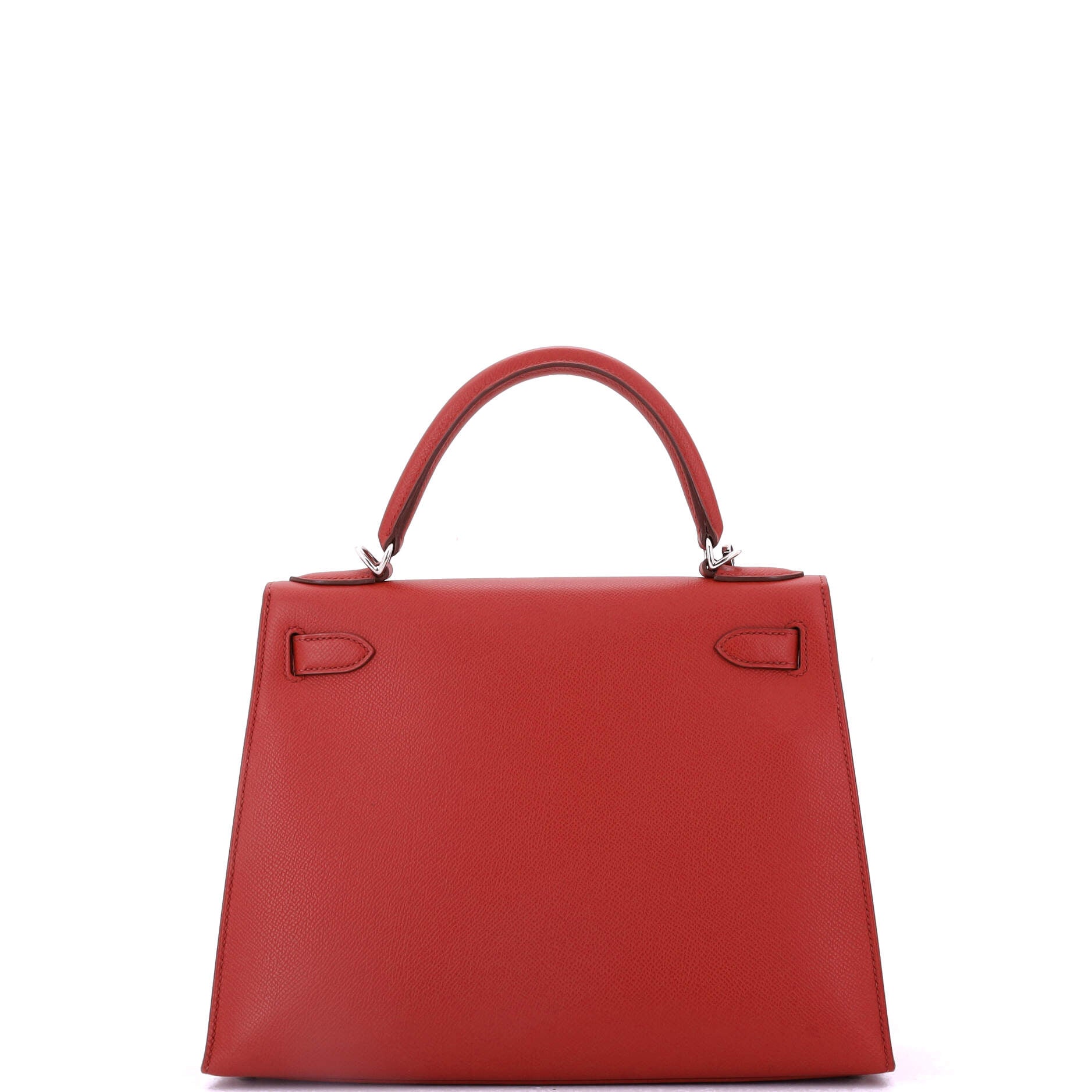 Kelly Handbag Rouge Garance Epsom with Palladium Hardware 28