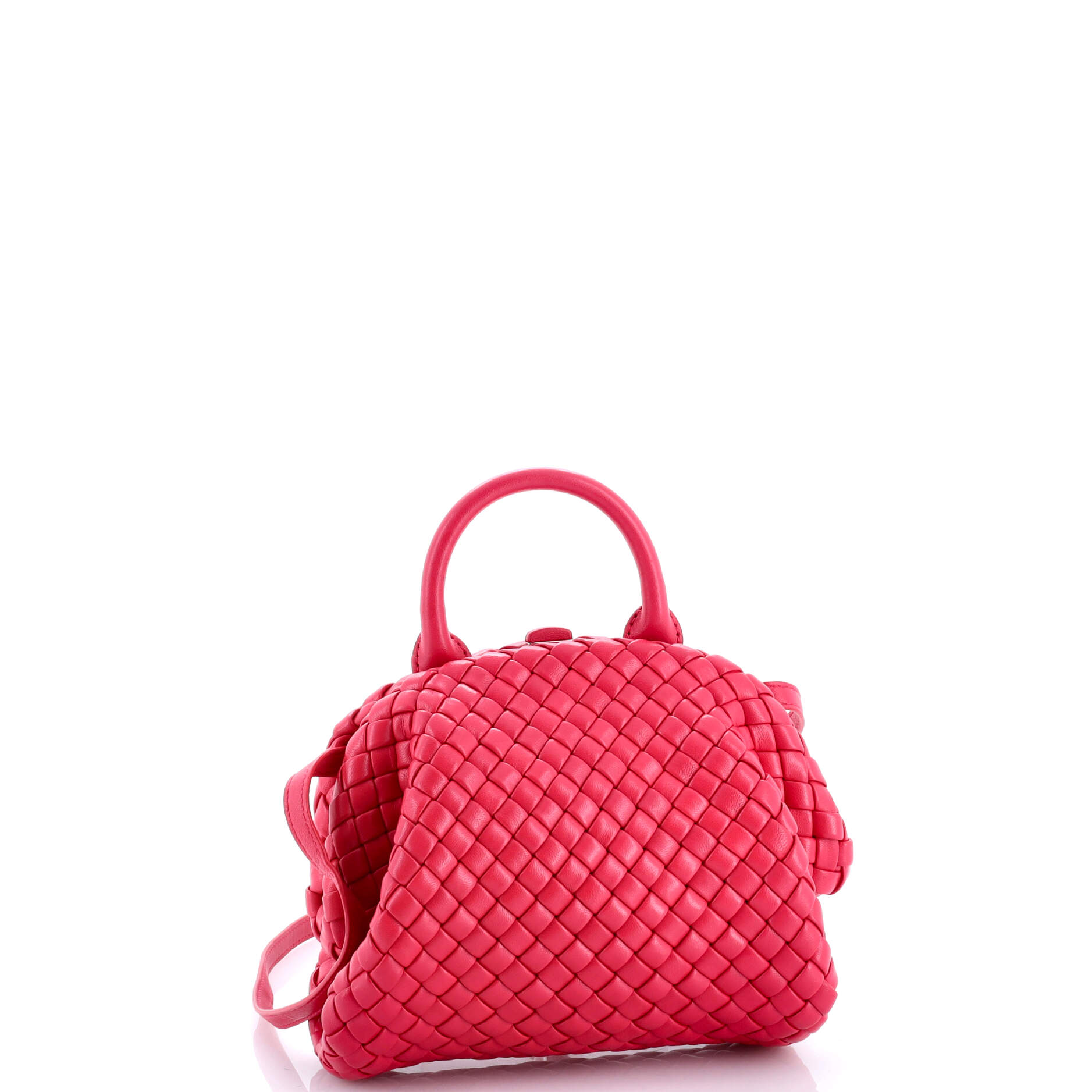 Padded Handle Tote Intrecciato Nappa Mini