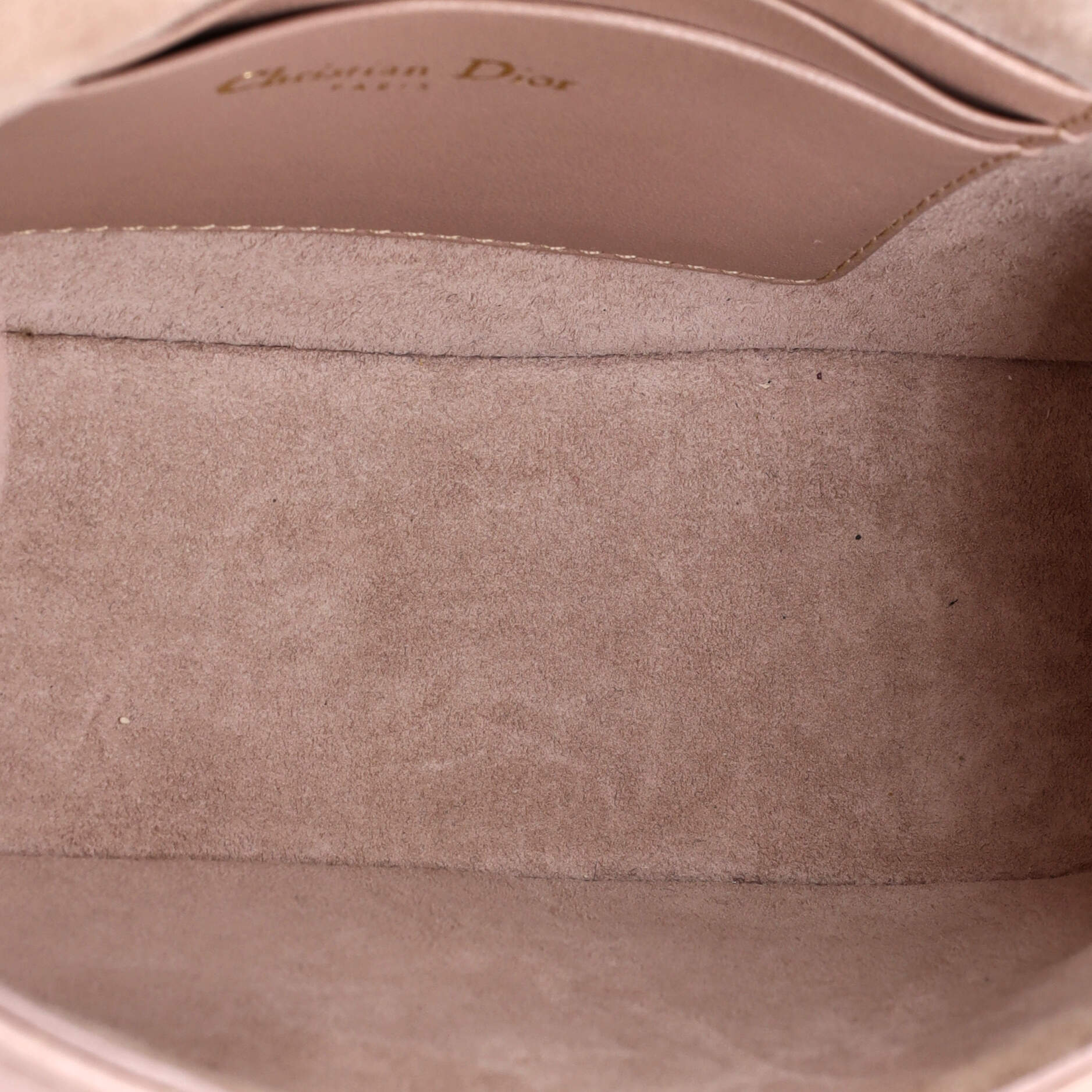 D-Fence Round Clutch with Chain Studded Leather Small