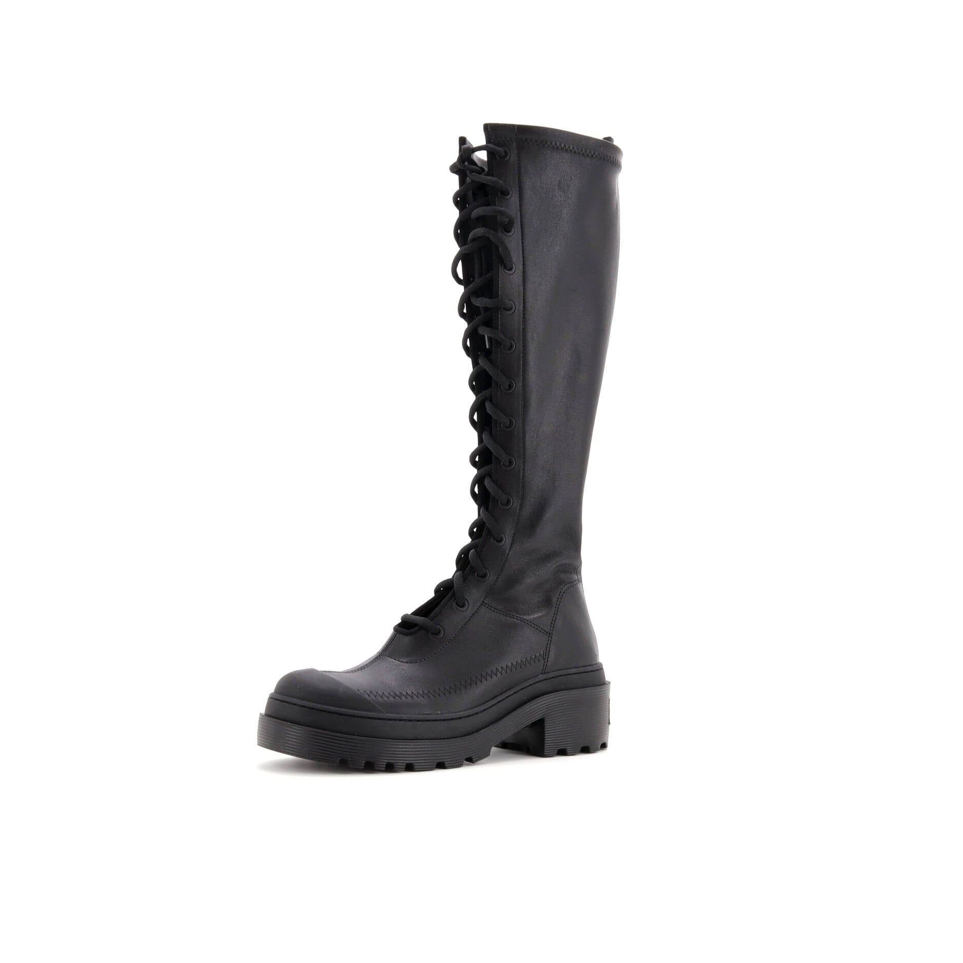 Women's Dior Arcade Knee High Combat Boots Leather