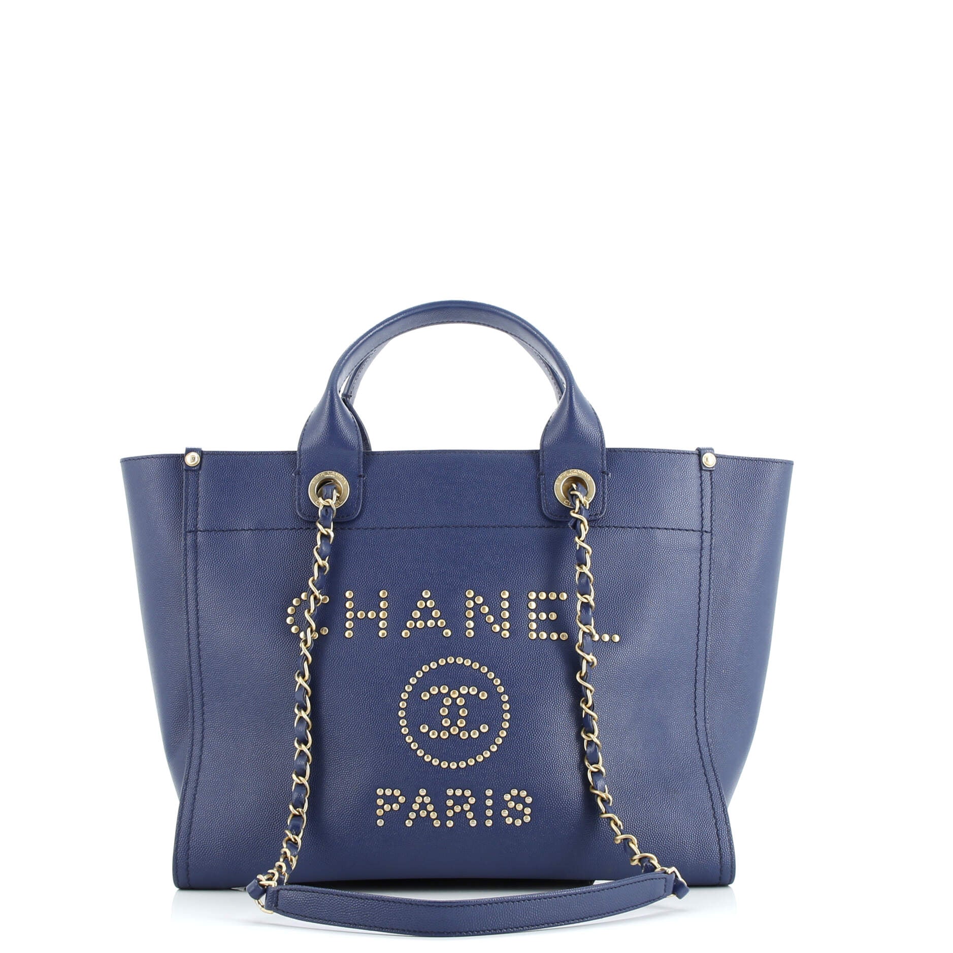 Deauville Tote Studded Caviar Small