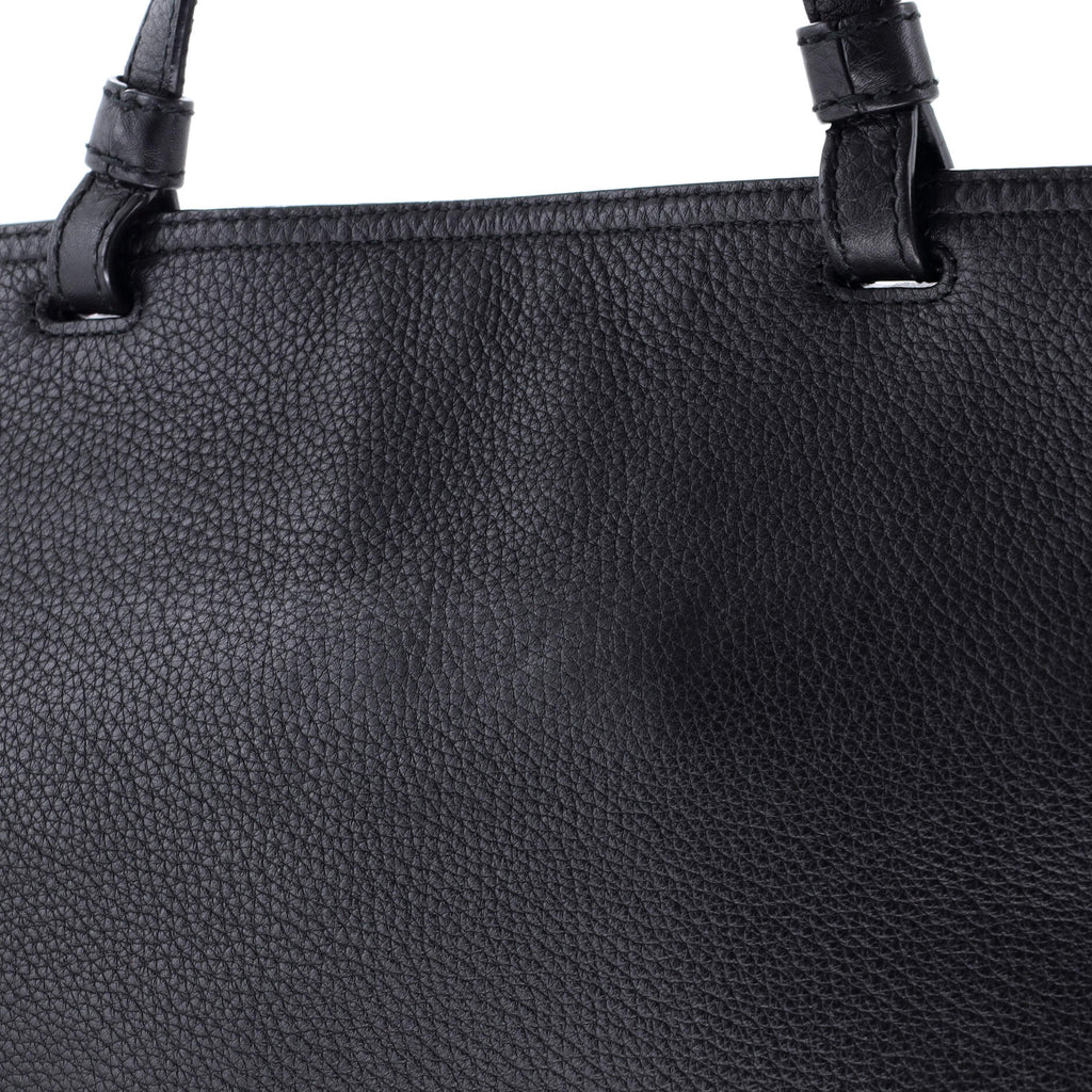 Bamboo Daily Top Handle Bag Leather Large
