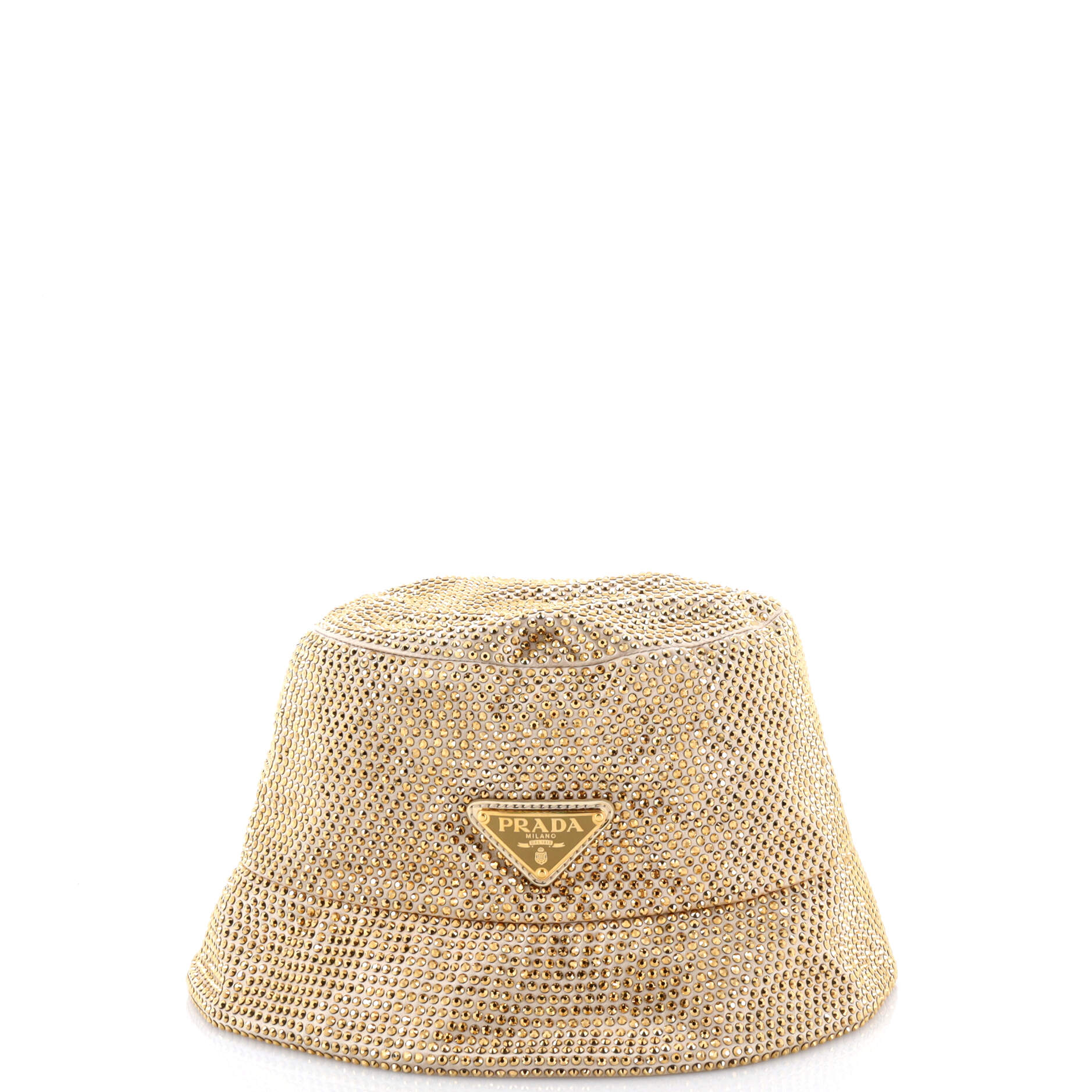 Bucket Hat Crystal Embellished Satin