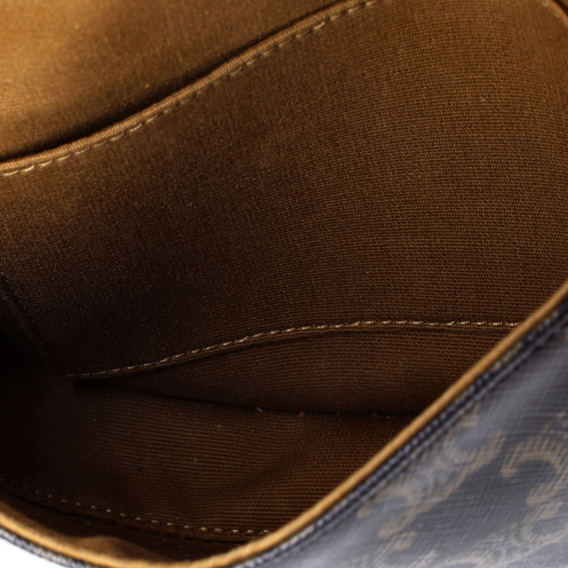 Besace Flap Bag Triomphe Coated Canvas Mini