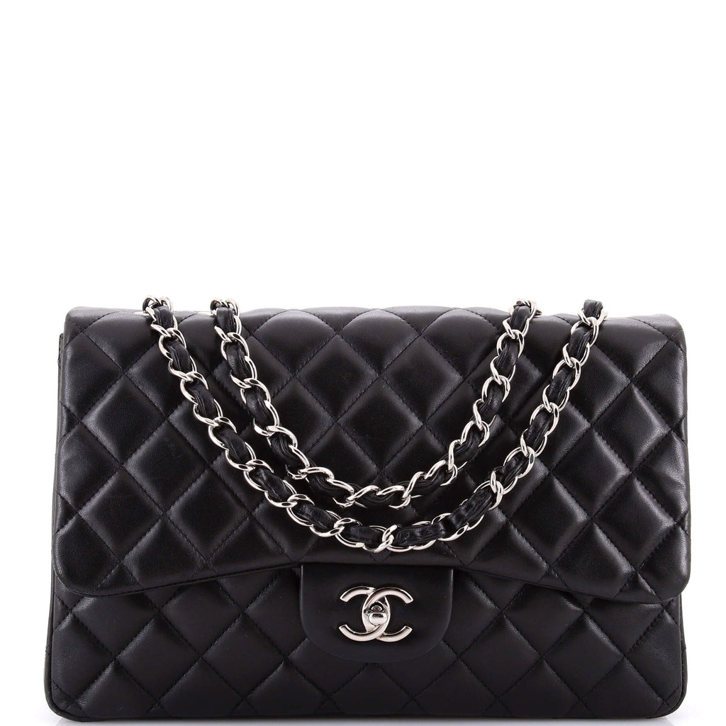 Classic Single Flap Bag Quilted Lambskin Jumbo