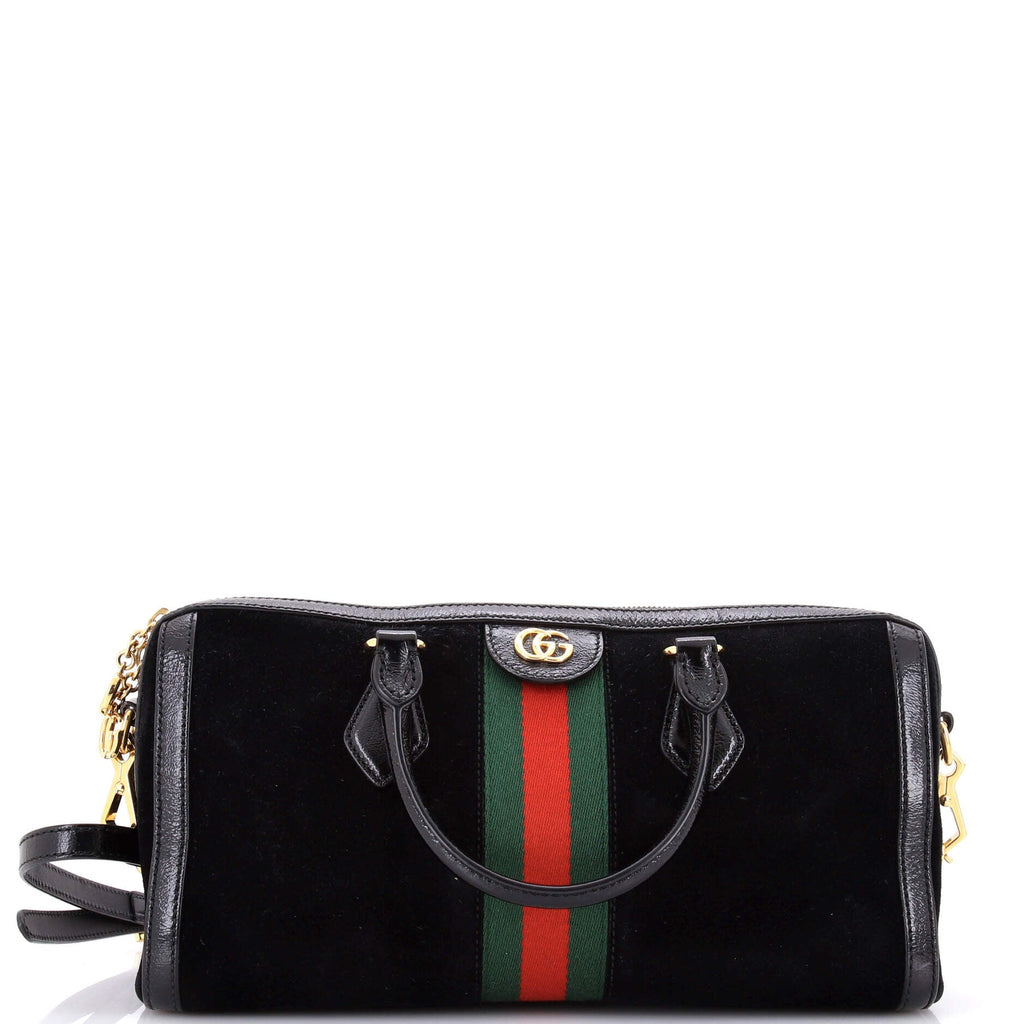 Ophidia Boston Bag Suede Medium